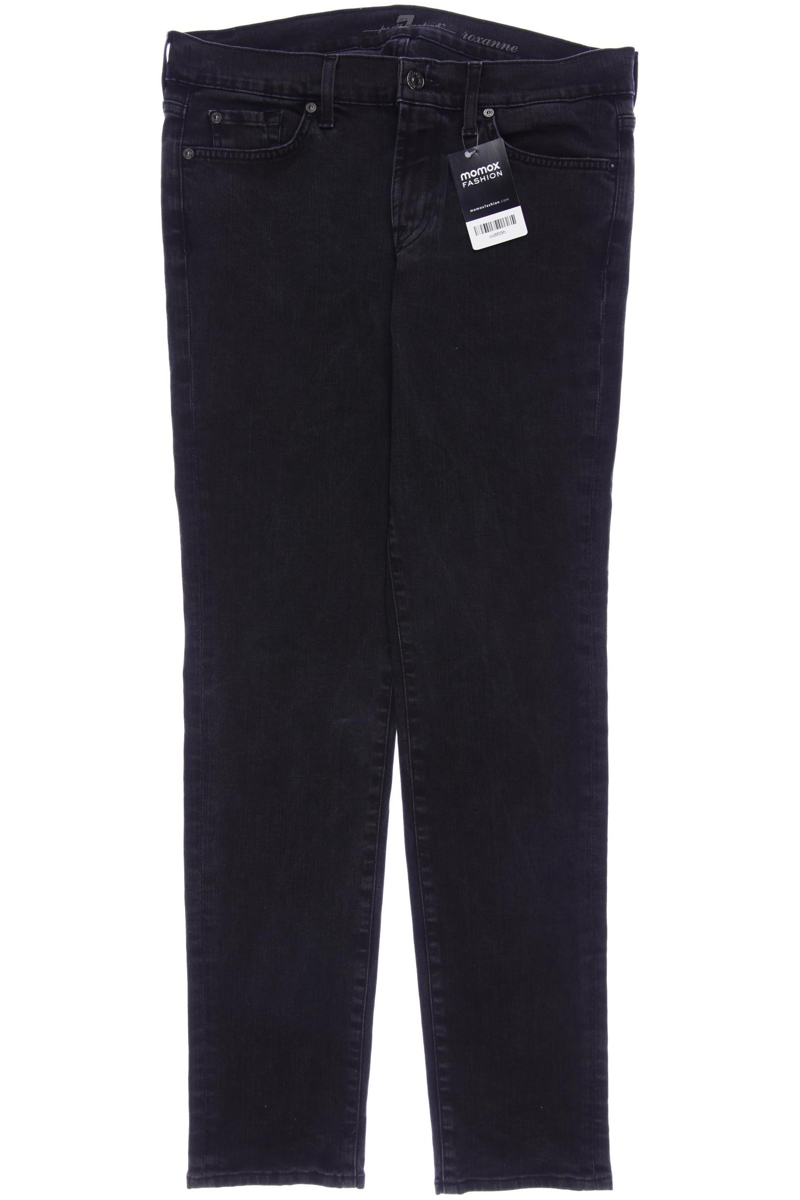

7 for all mankind Damen Jeans, schwarz