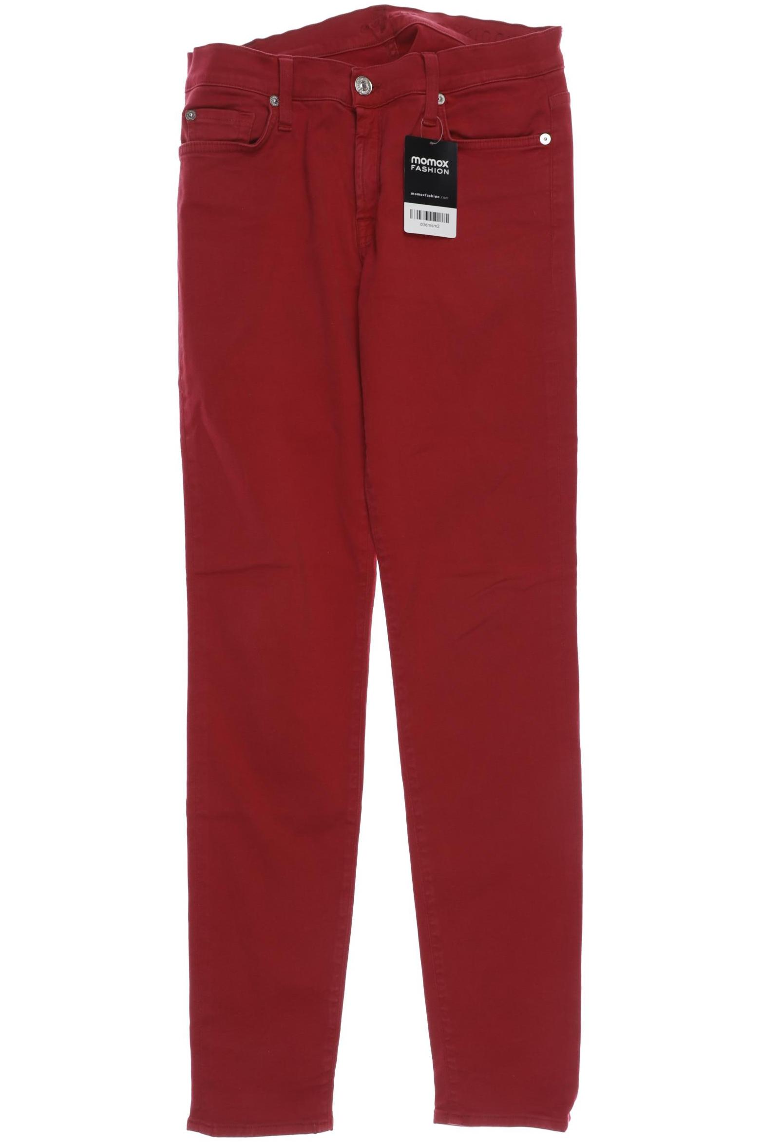 

7 for all mankind Damen Jeans, rot, Gr. 27