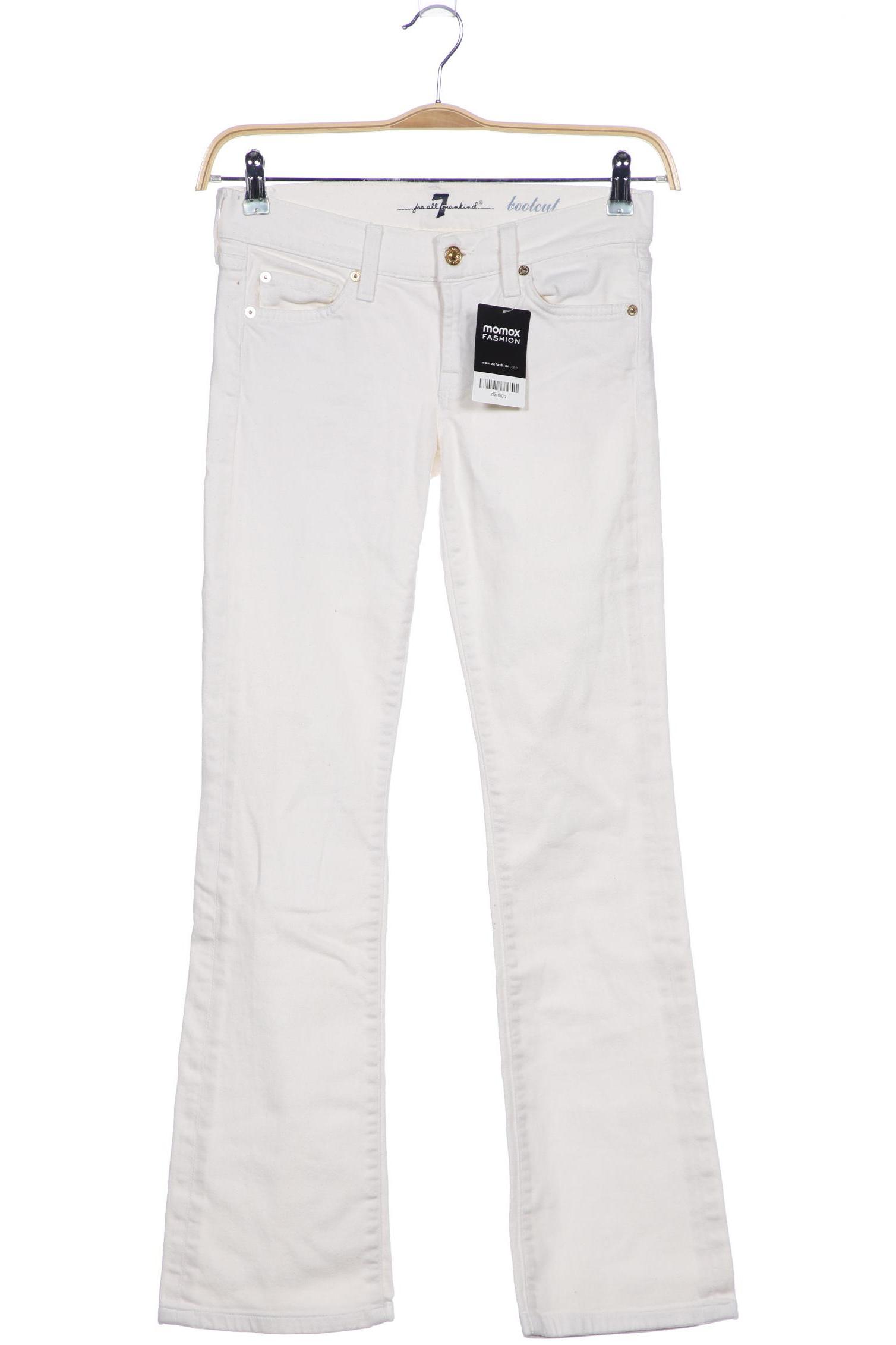 

7 for all mankind Damen Jeans, cremeweiß, Gr. 26