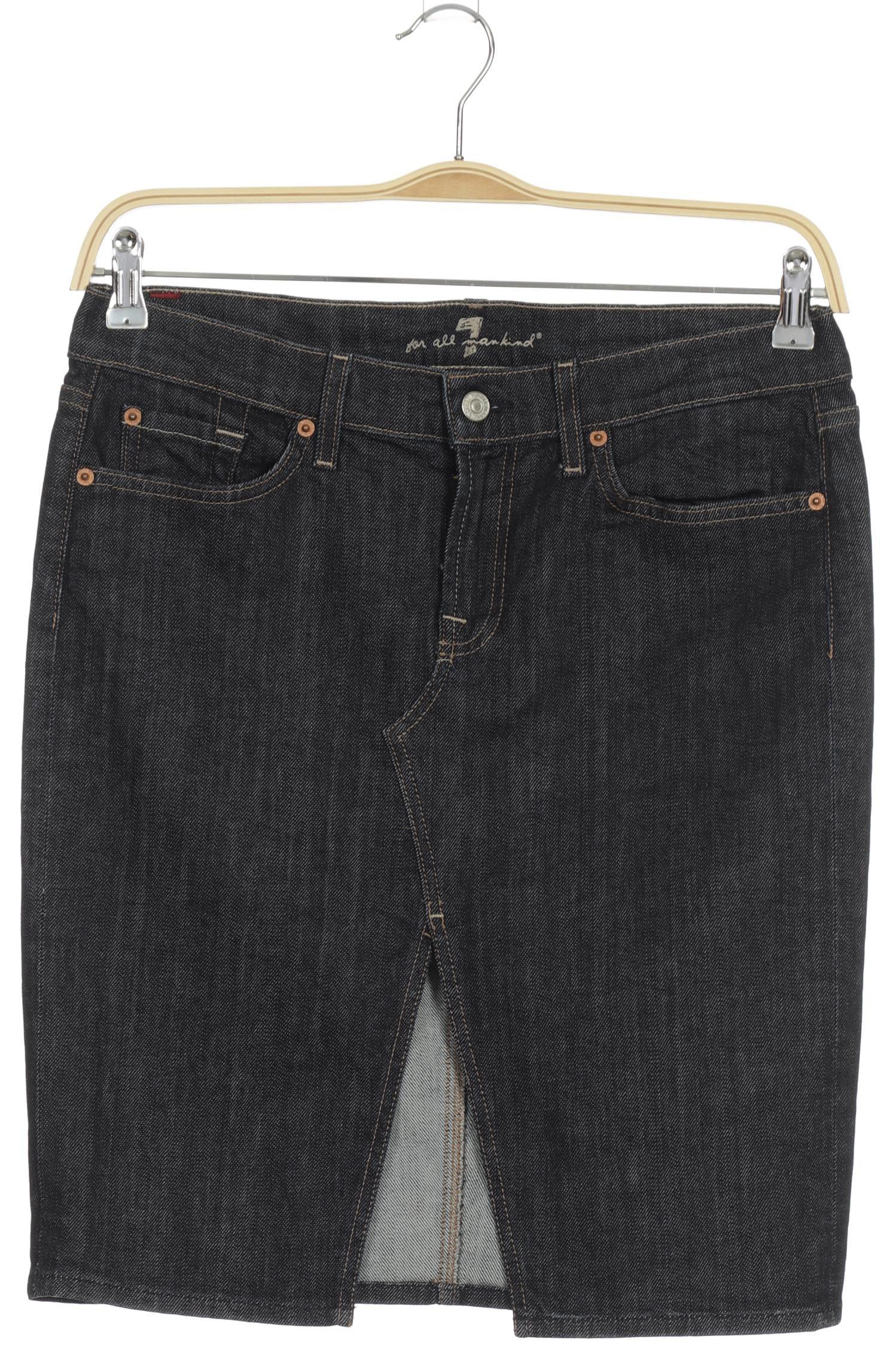 

7 for all mankind Damen Rock, blau, Gr. 30