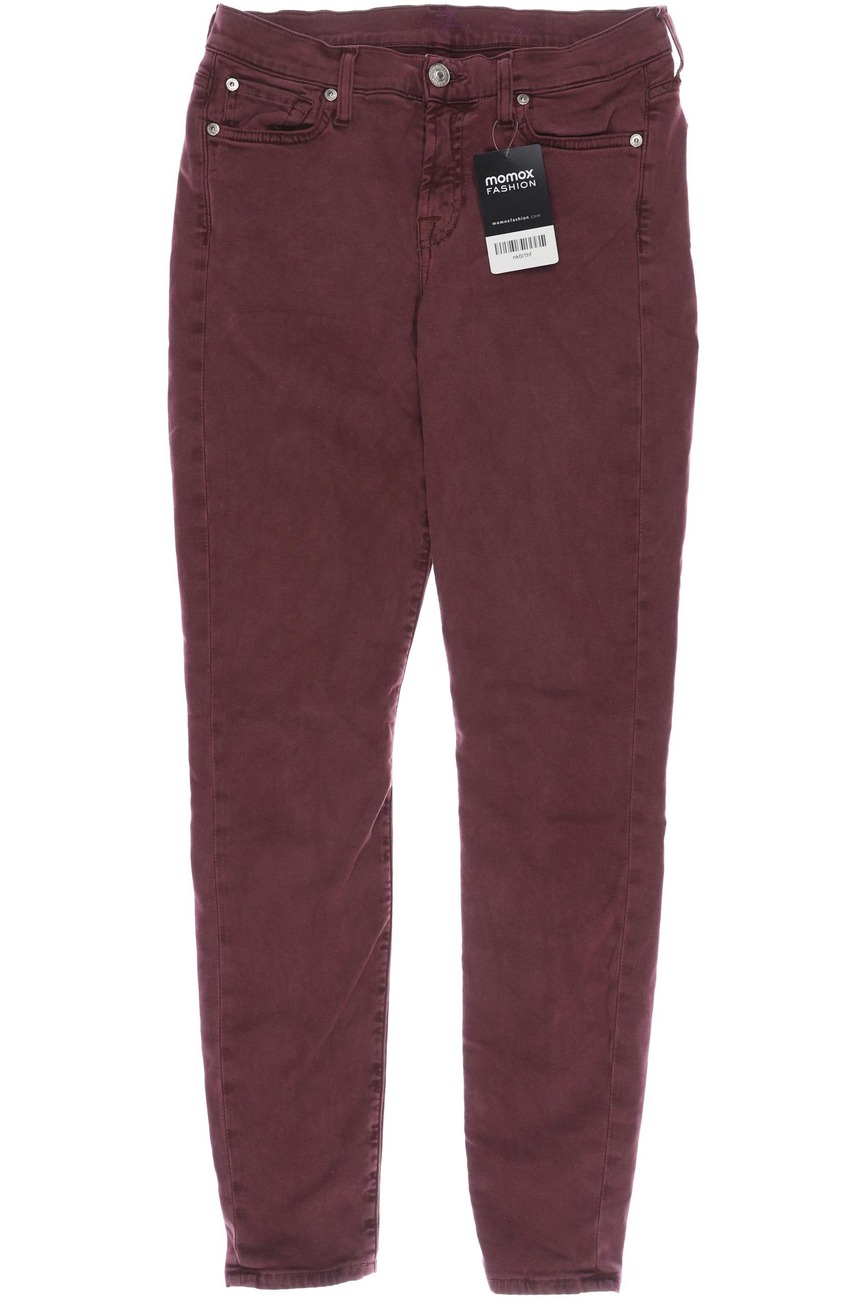 

7 for all mankind Damen Stoffhose, bordeaux, Gr. 27