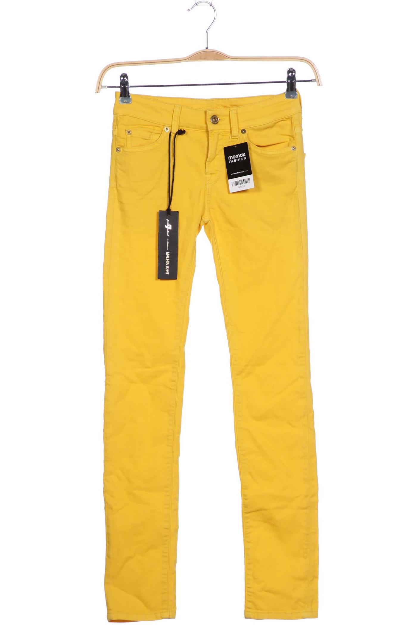 

7 for all mankind Damen Stoffhose, gelb