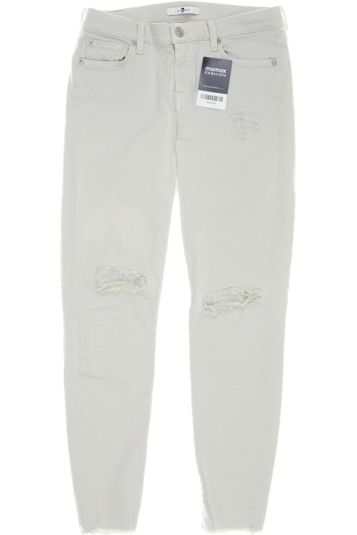 

7 for all mankind Damen Jeans, cremeweiß, Gr. 29