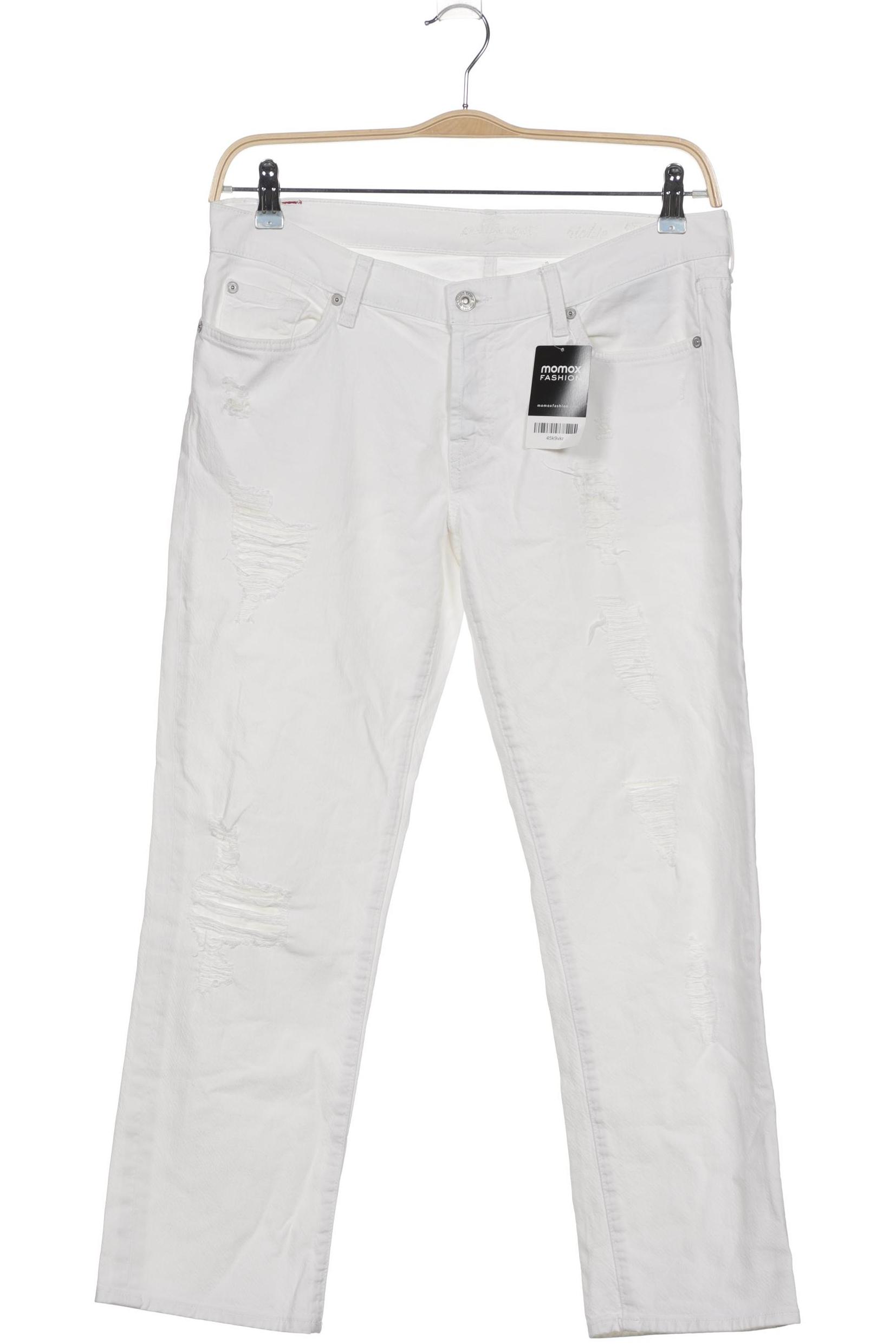 

7 for all mankind Damen Jeans, weiß, Gr. 28