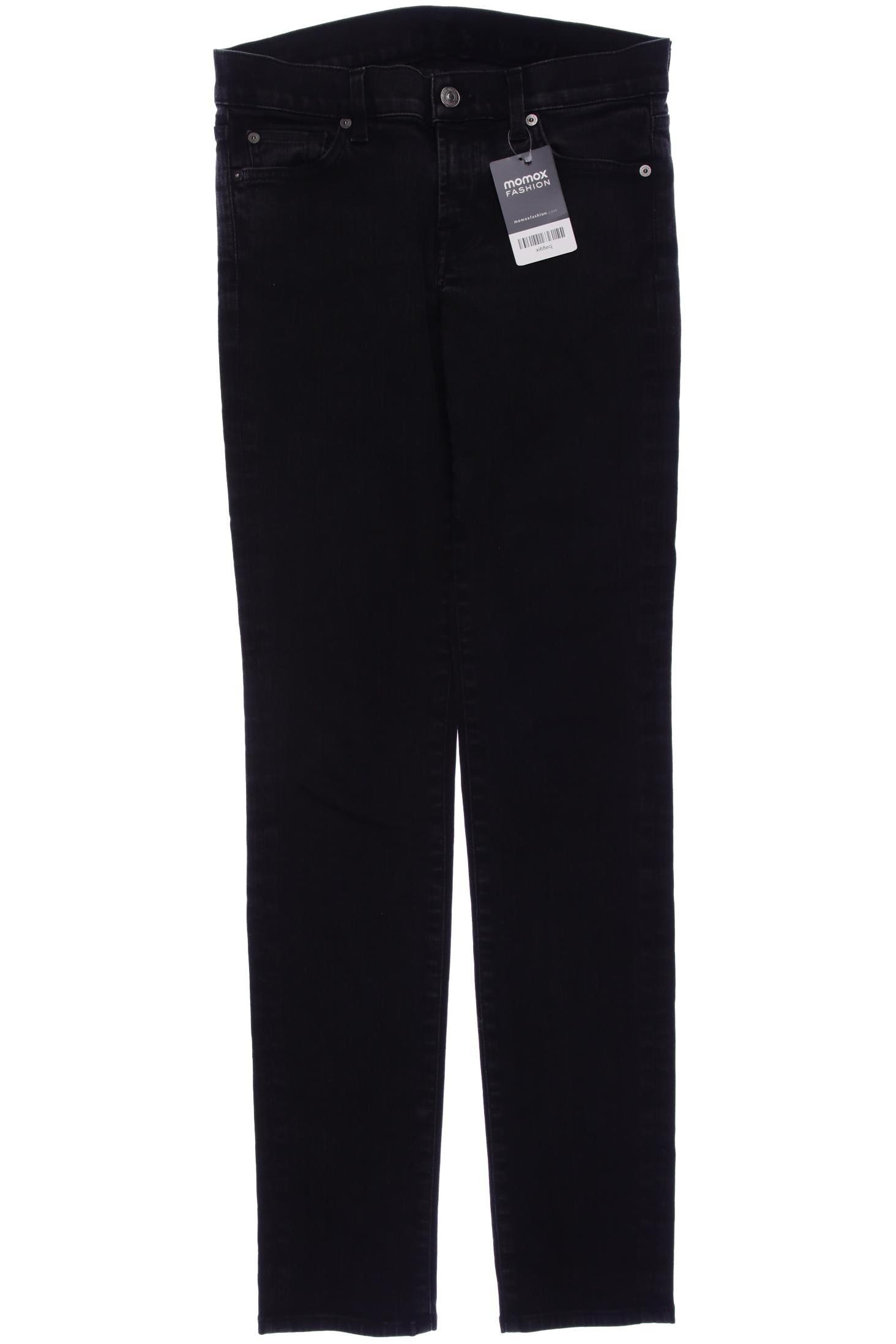 

7 for all mankind Damen Jeans, schwarz