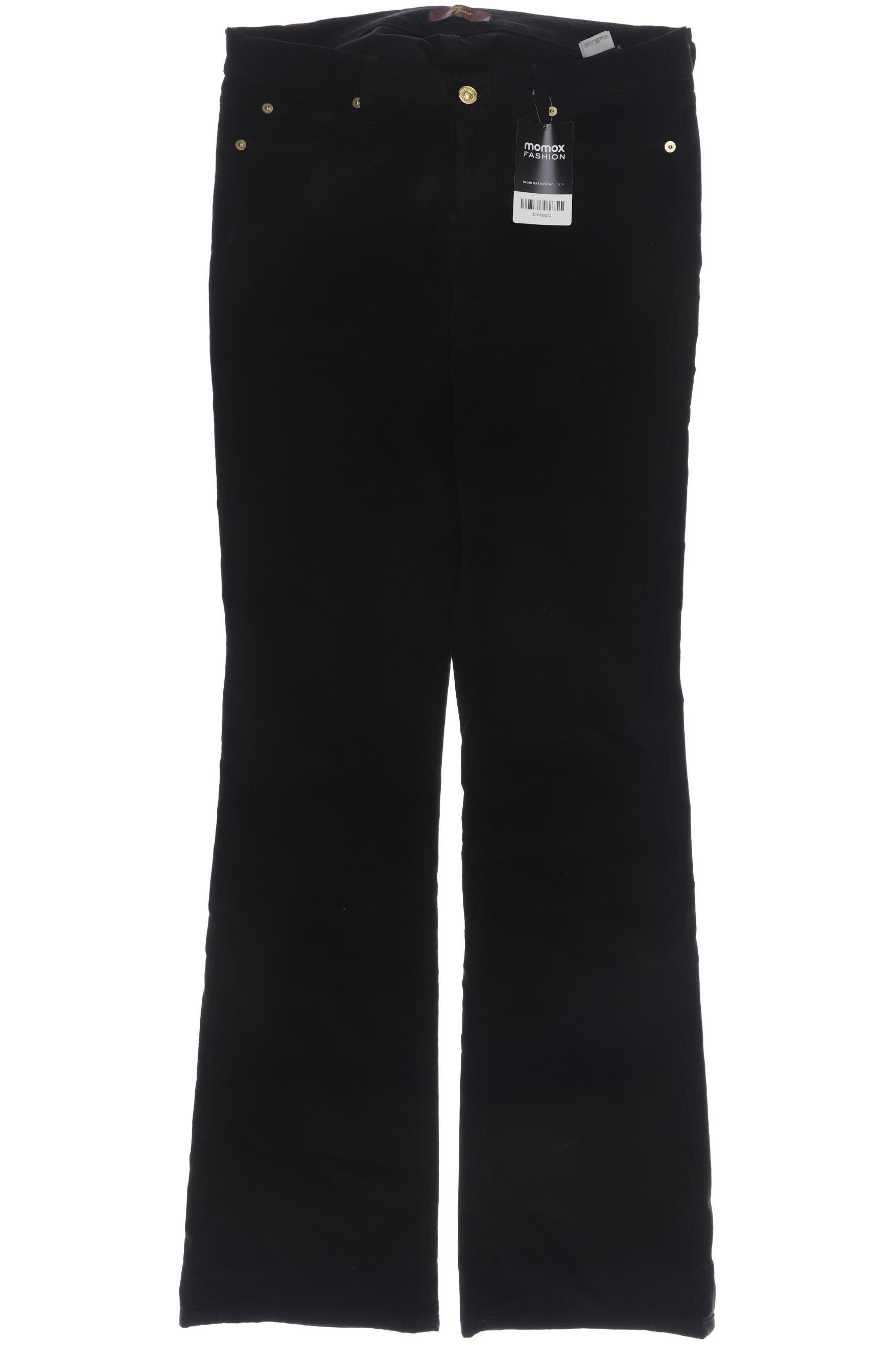 

7 for all mankind Damen Stoffhose, schwarz