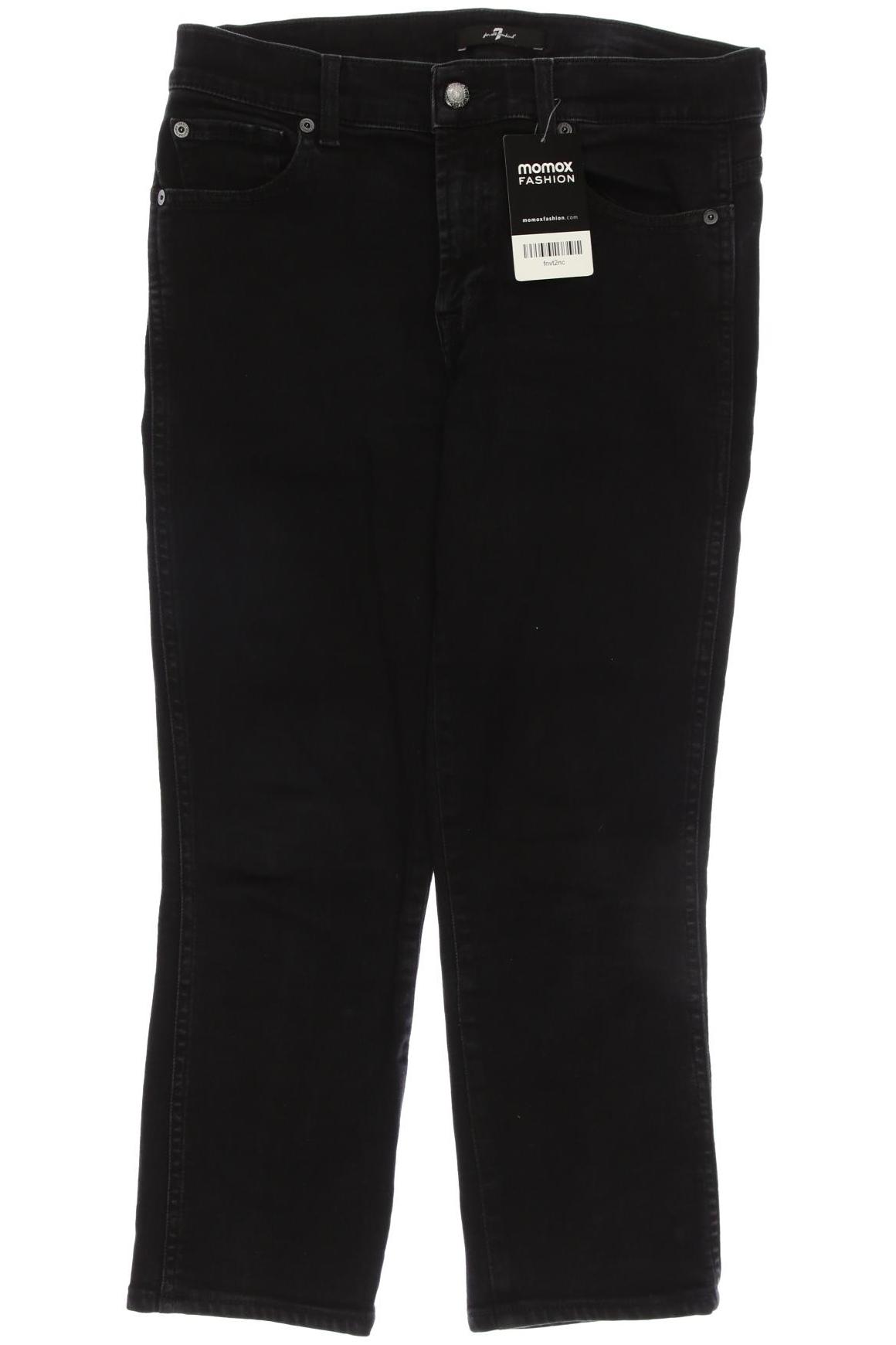 

7 for all mankind Damen Jeans, schwarz