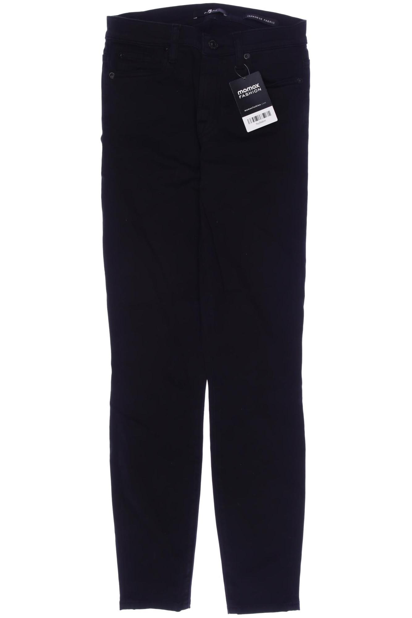 

7 for all mankind Damen Jeans, schwarz