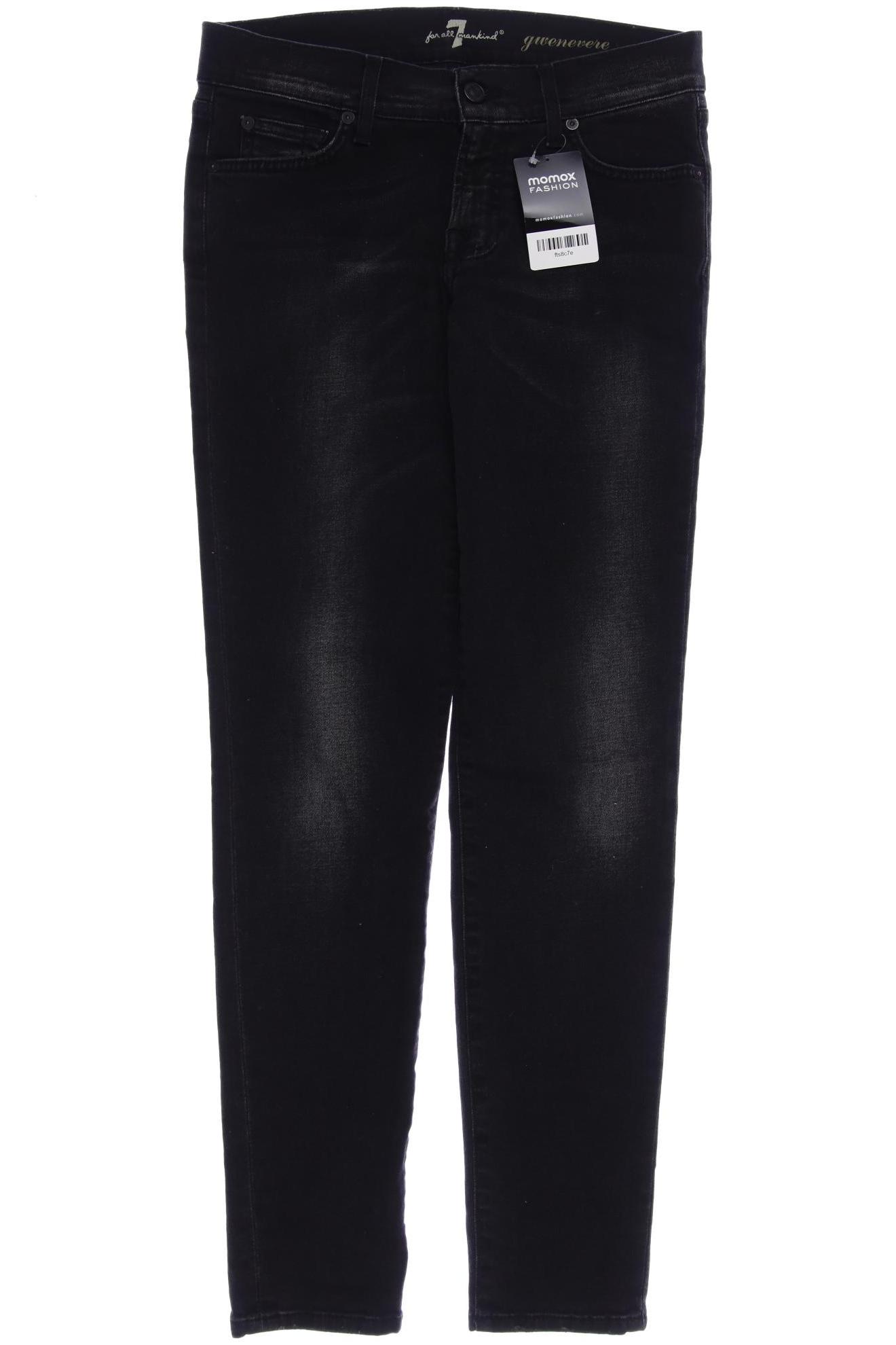

7 for all mankind Damen Jeans, schwarz