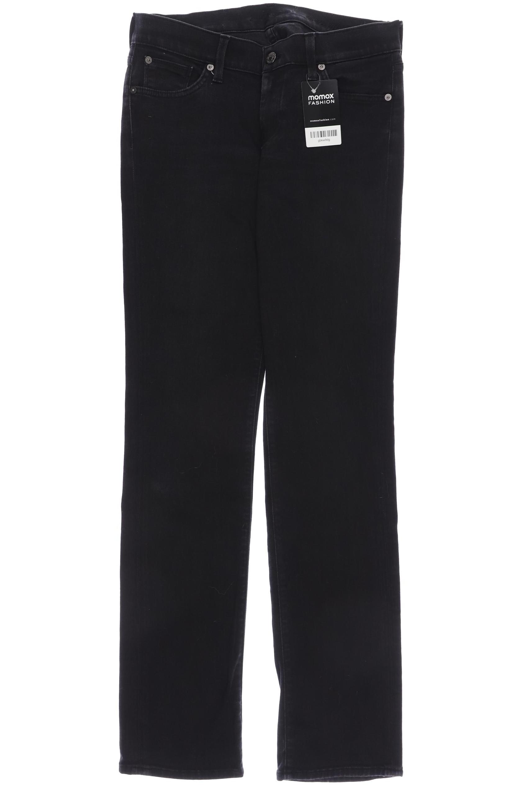 

7 for all mankind Damen Jeans, schwarz