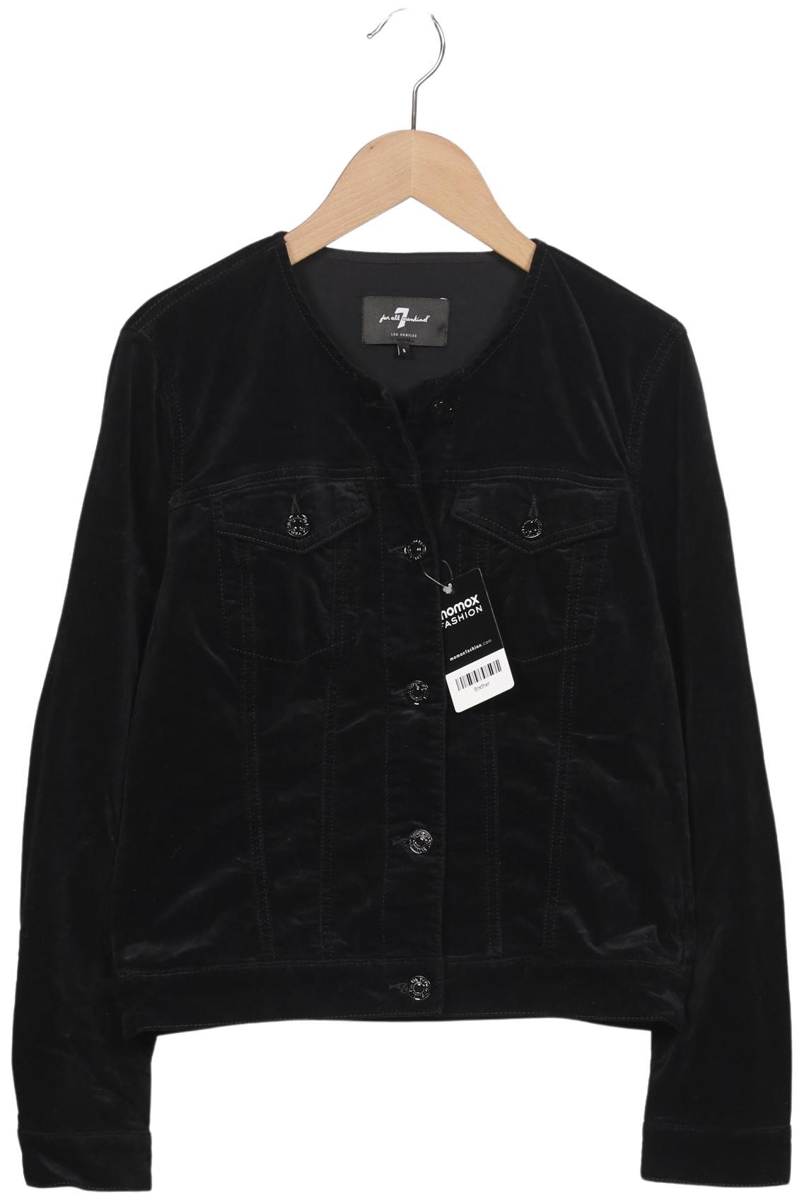 

7 for all mankind Damen Jacke, schwarz, Gr. 36