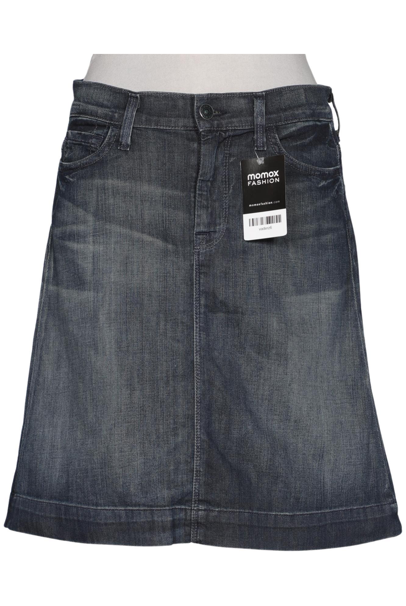 

7 for all mankind Damen Rock, marineblau, Gr. 27