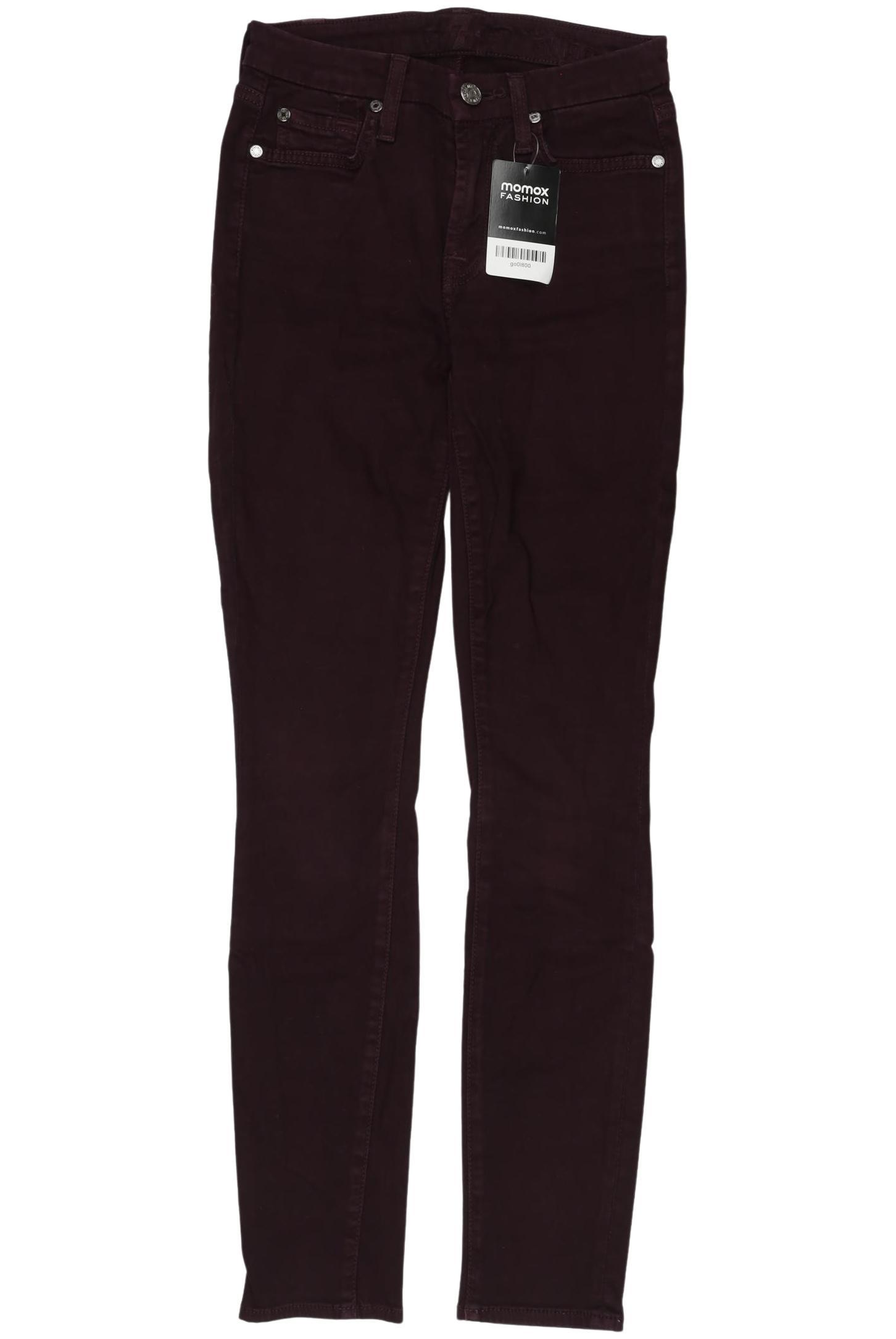 

7 for all mankind Damen Stoffhose, bordeaux, Gr. 24