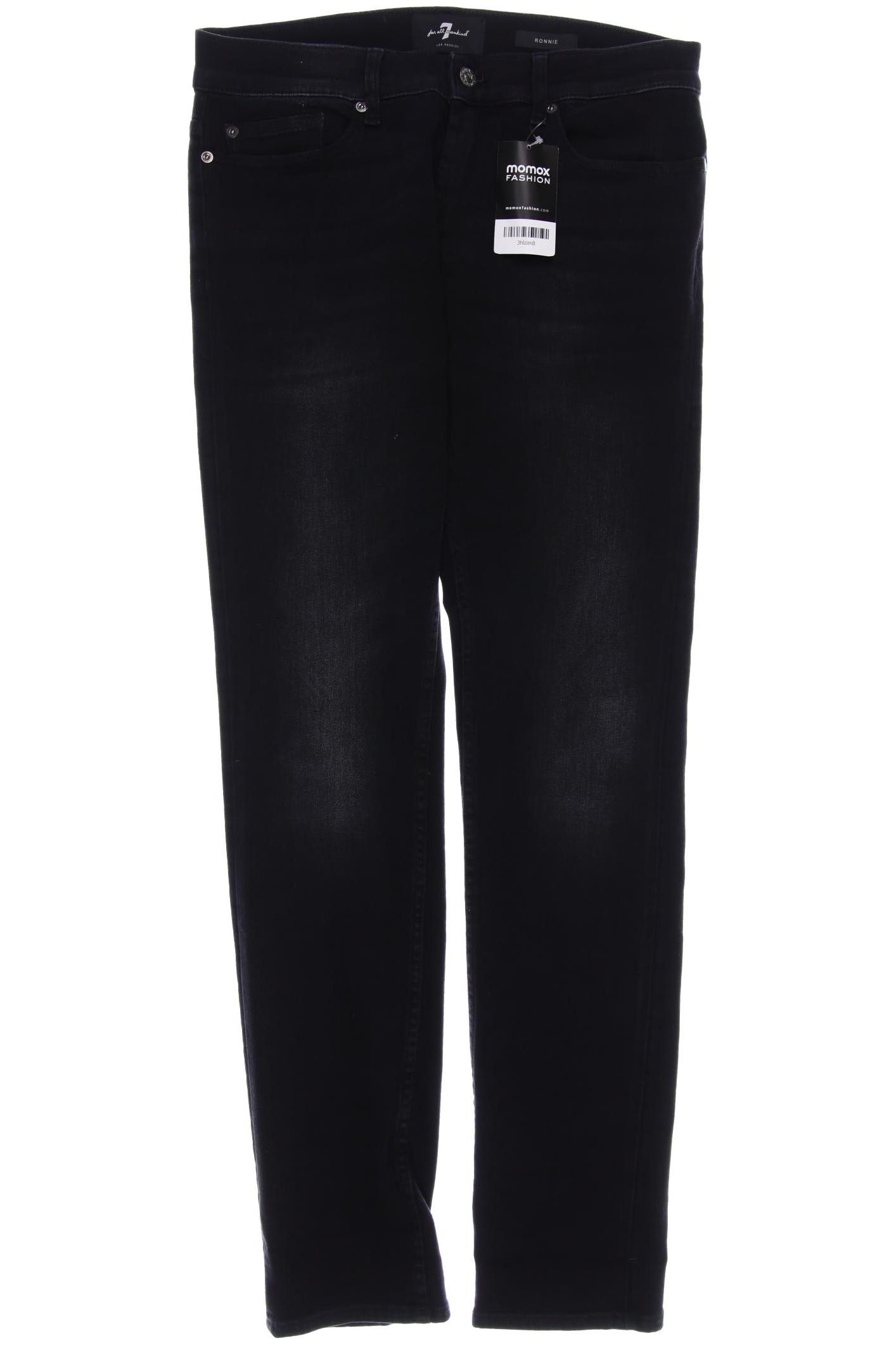 

7 for all mankind Herren Jeans, schwarz