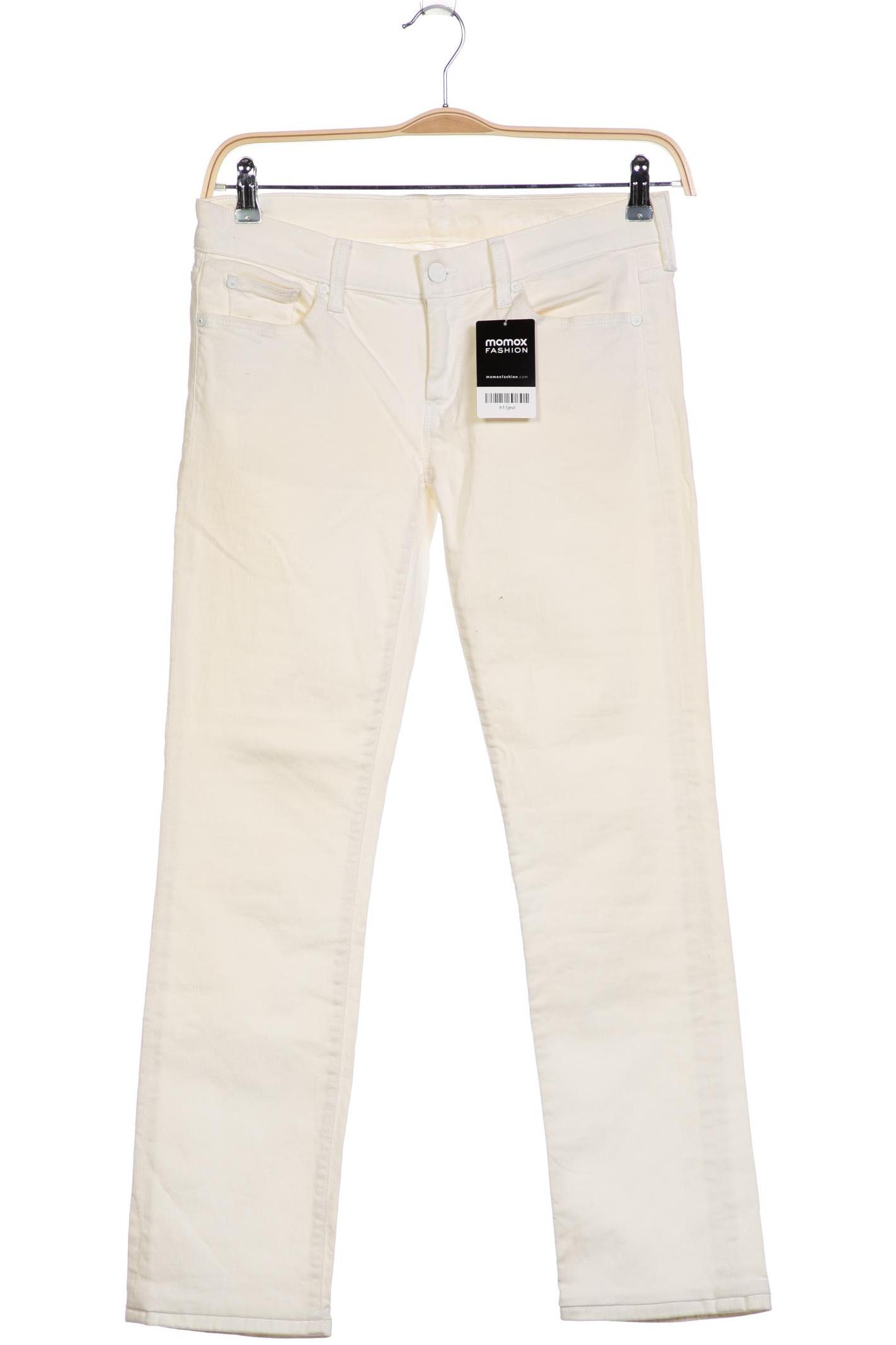 

7 for all mankind Damen Jeans, cremeweiß, Gr. 30