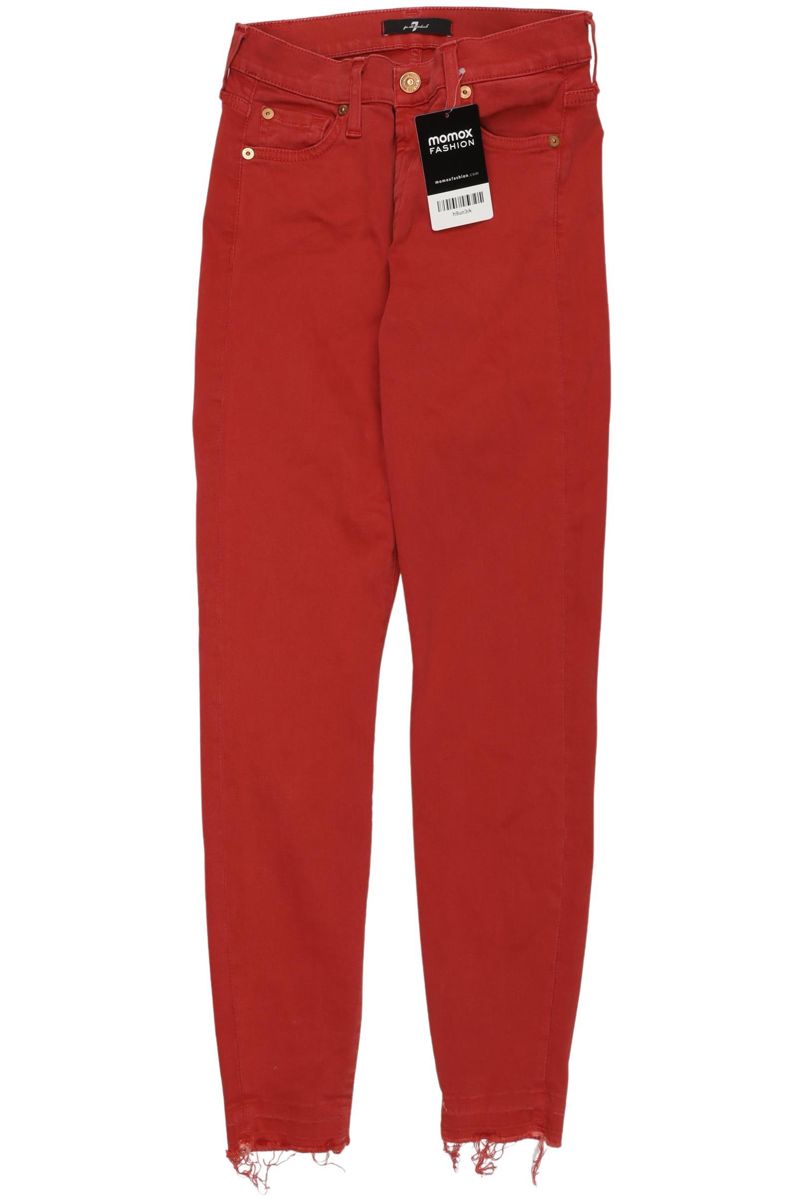 

7 for all mankind Damen Jeans, rot, Gr. 24