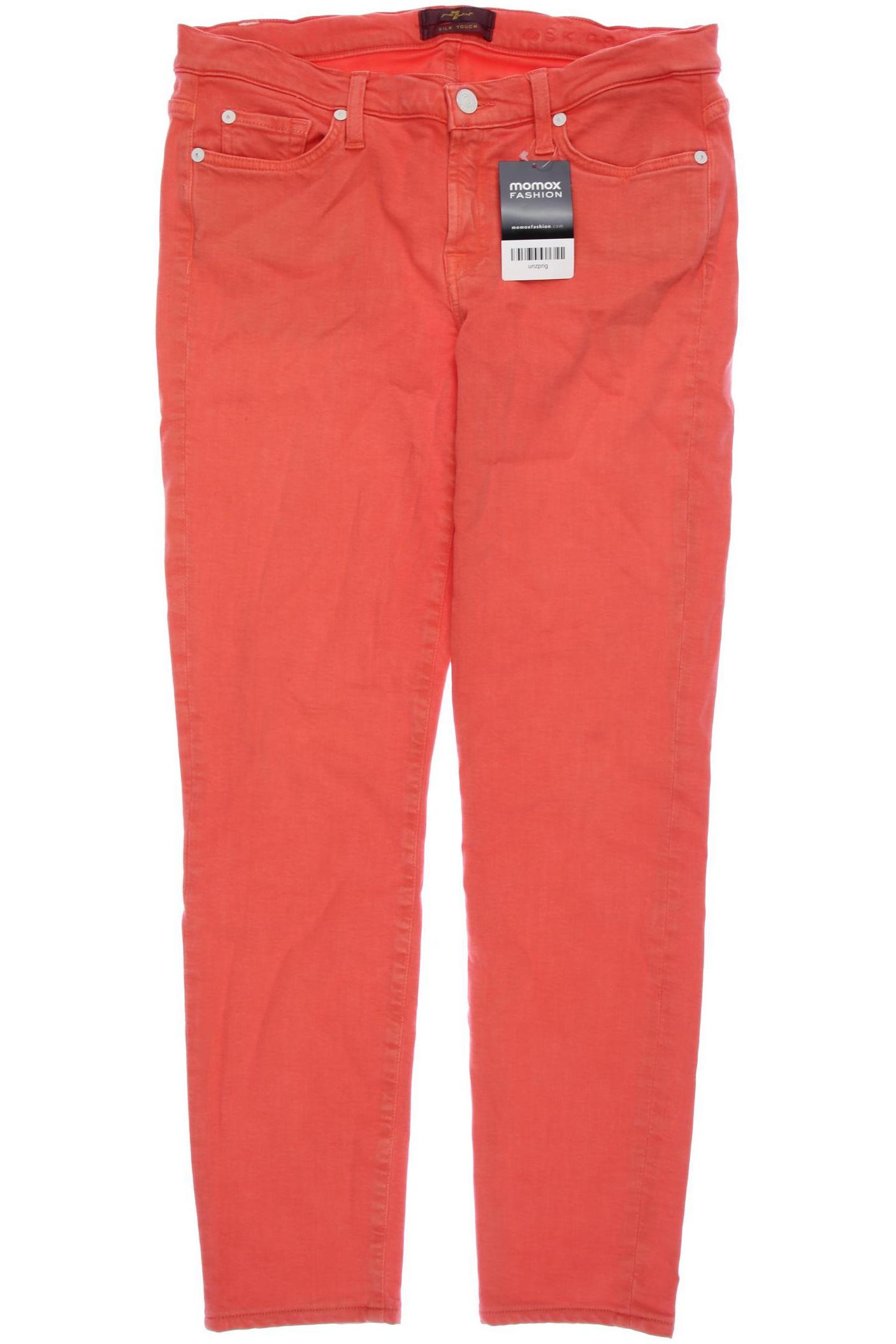 

7 for all mankind Damen Jeans, orange, Gr. 30