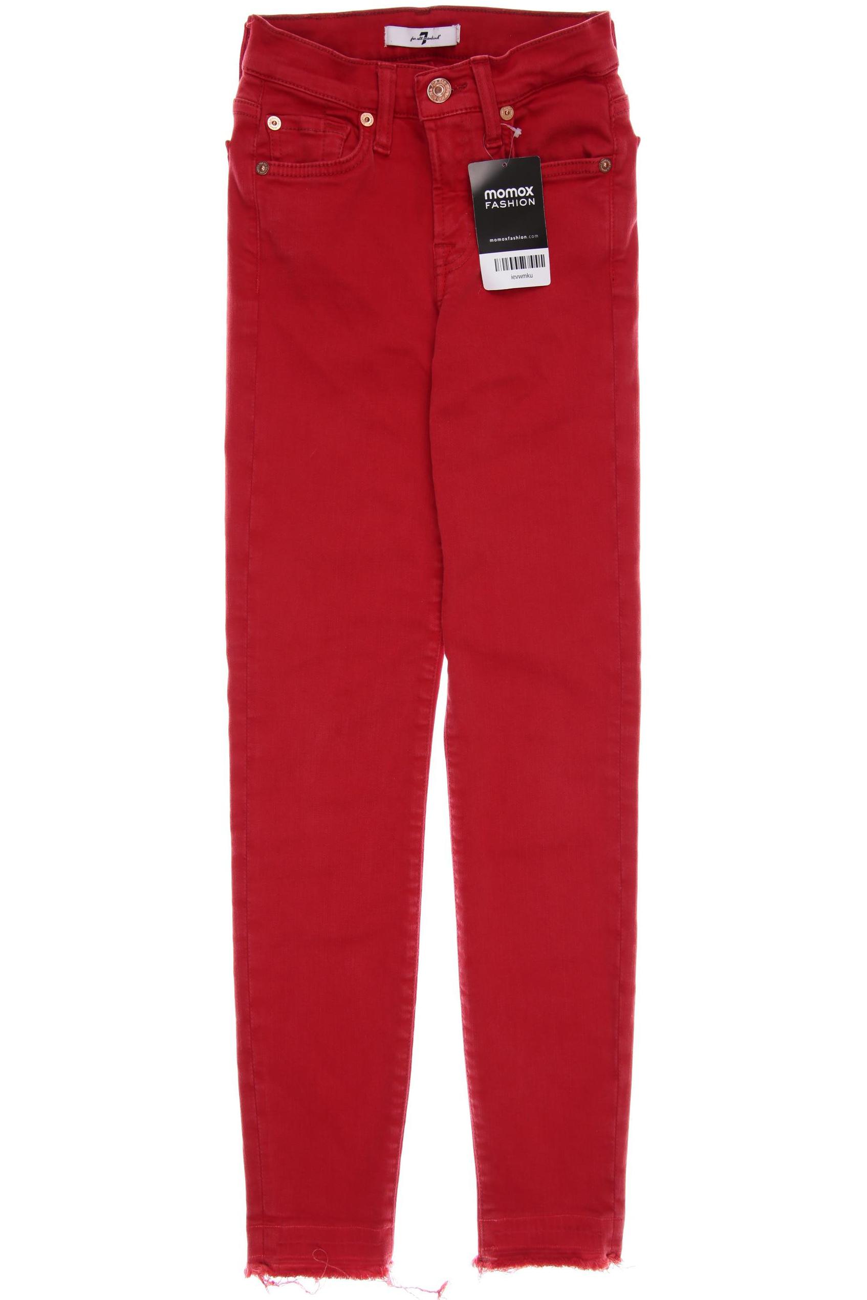 

7 for all mankind Damen Jeans, rot