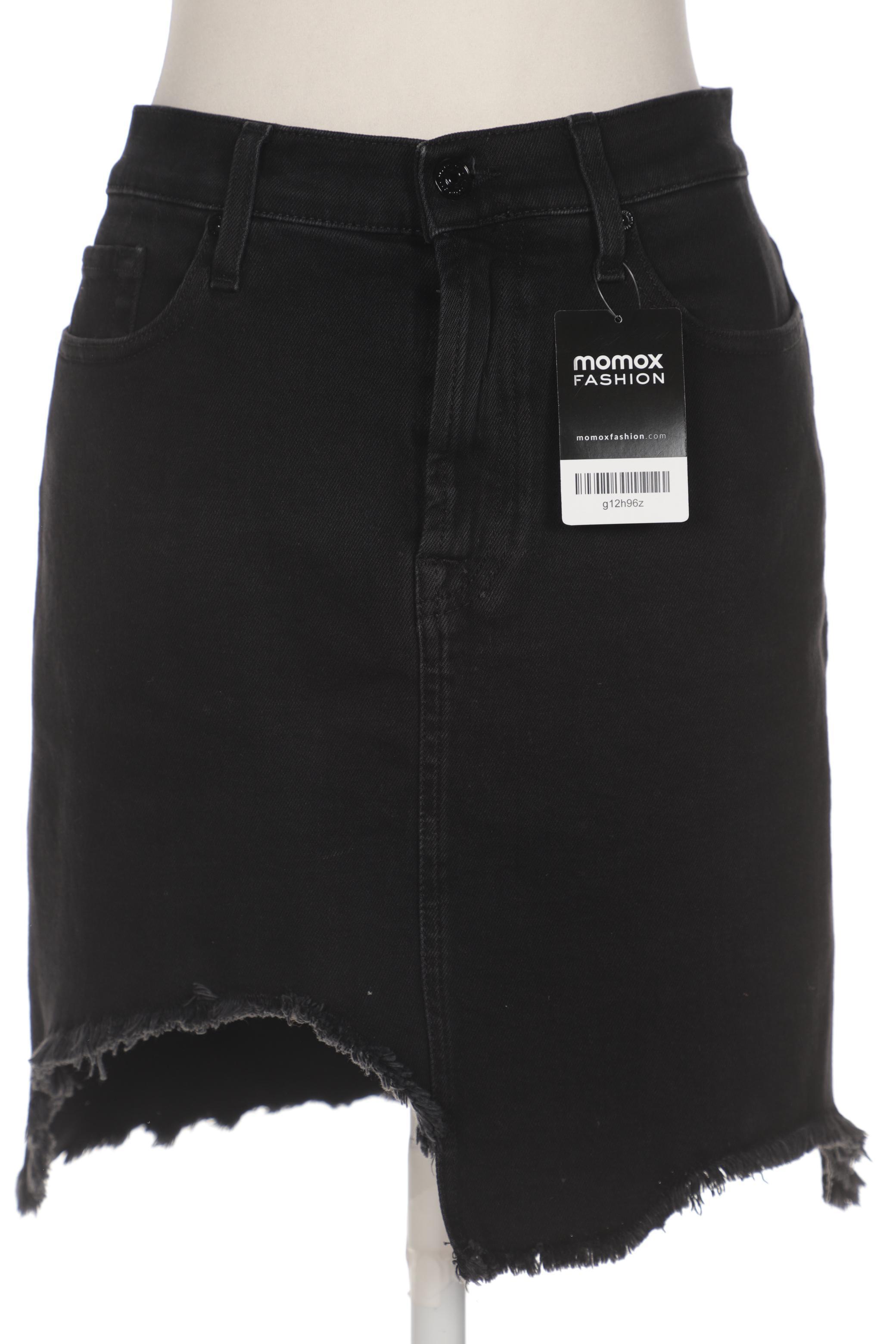

7 for all mankind Damen Rock, schwarz