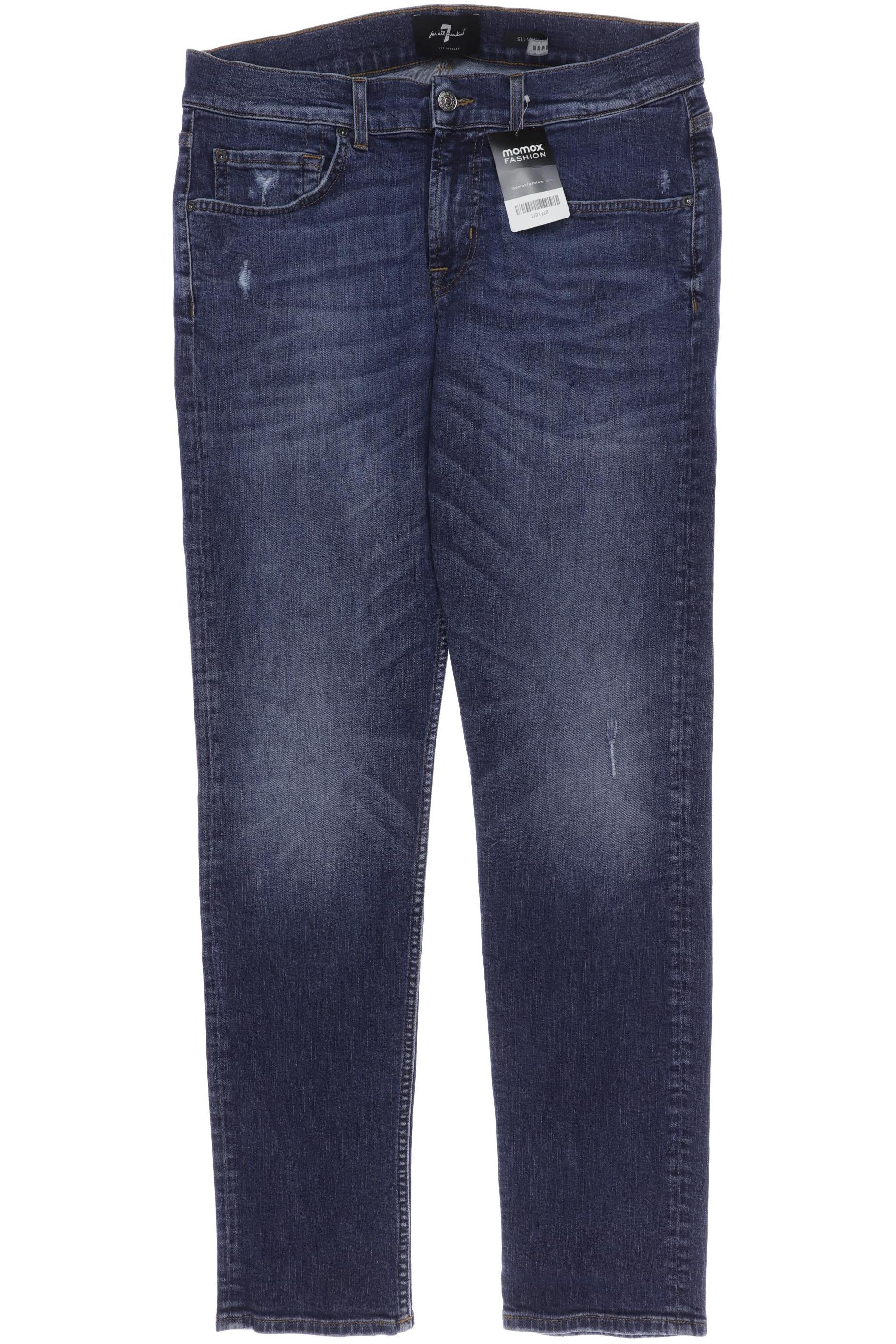 

7 for all mankind Herren Jeans, marineblau, Gr. 34