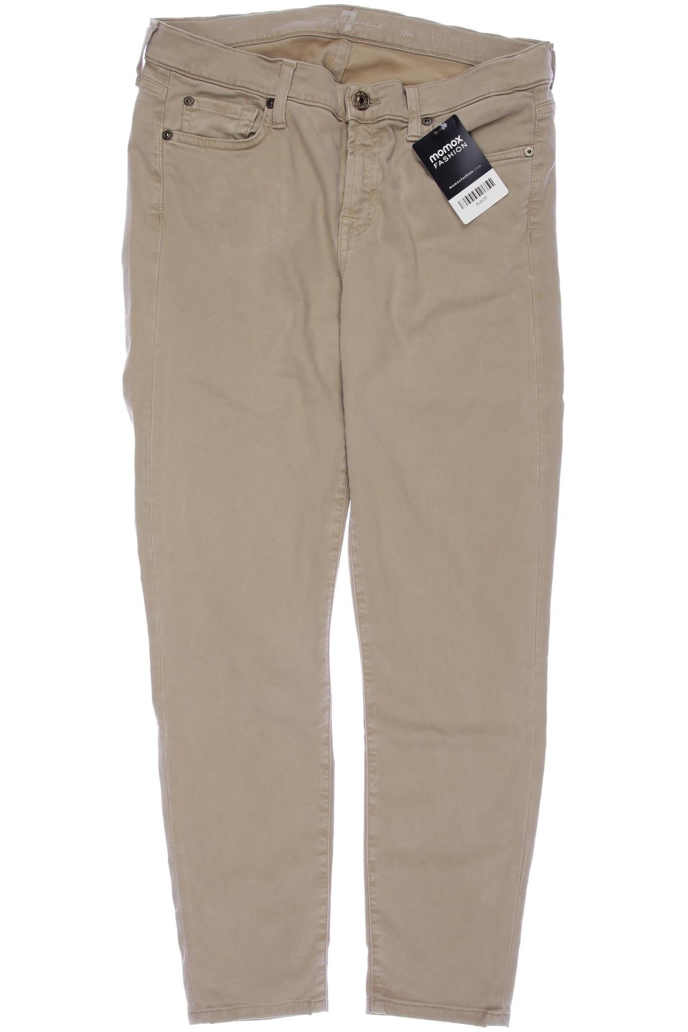 

7 for all mankind Damen Stoffhose, beige, Gr. 30