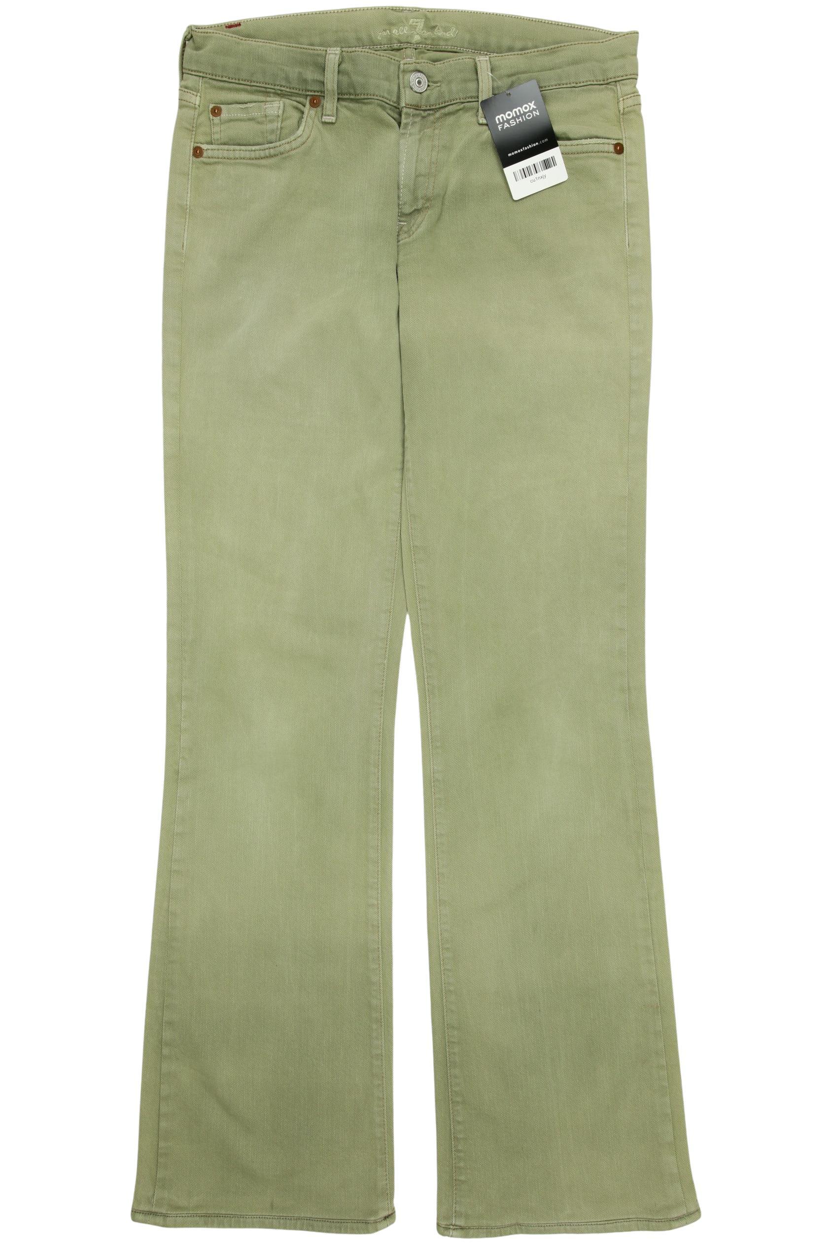 

7 for all mankind Damen Jeans, grün, Gr. 30