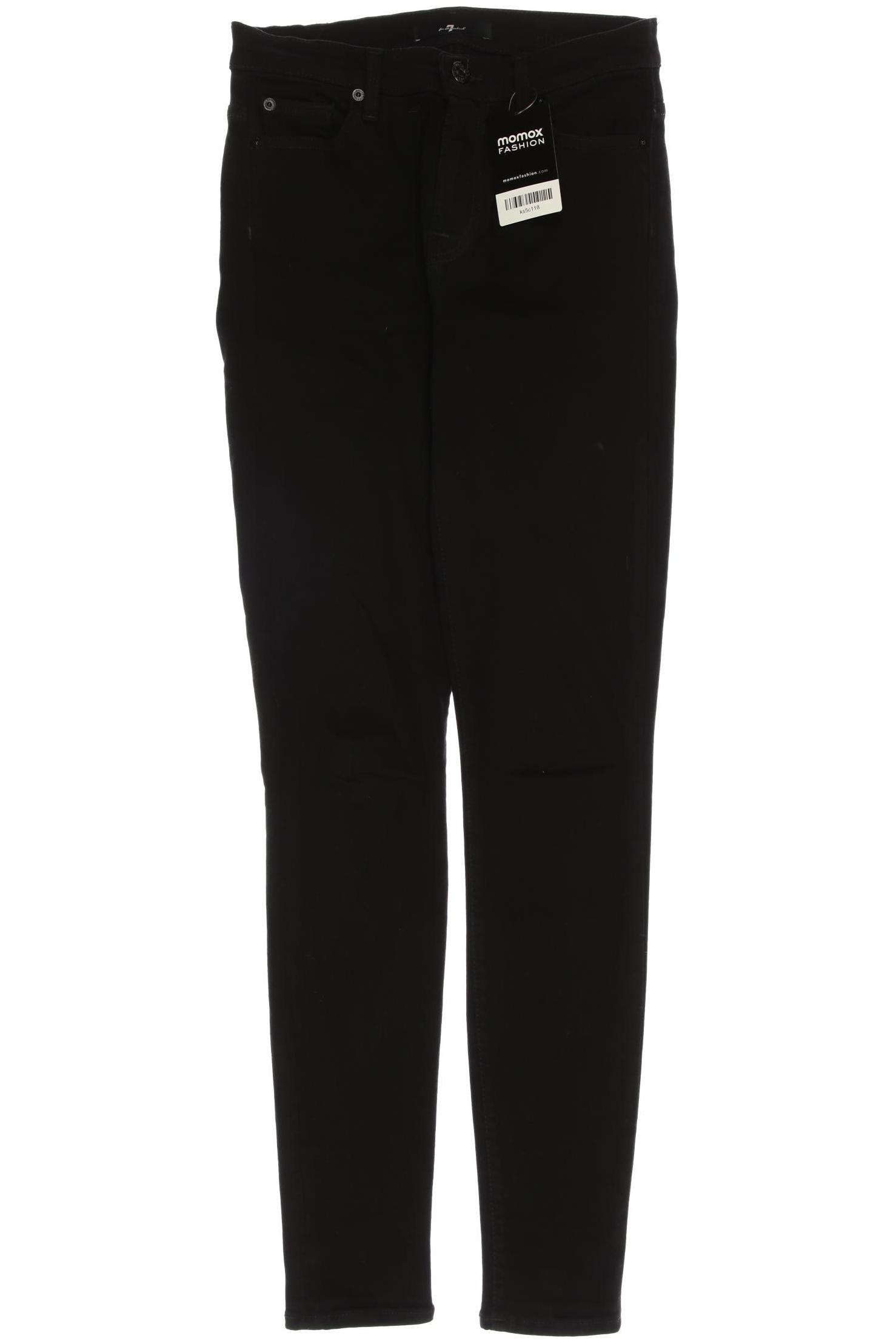 

7 for all mankind Damen Jeans, schwarz