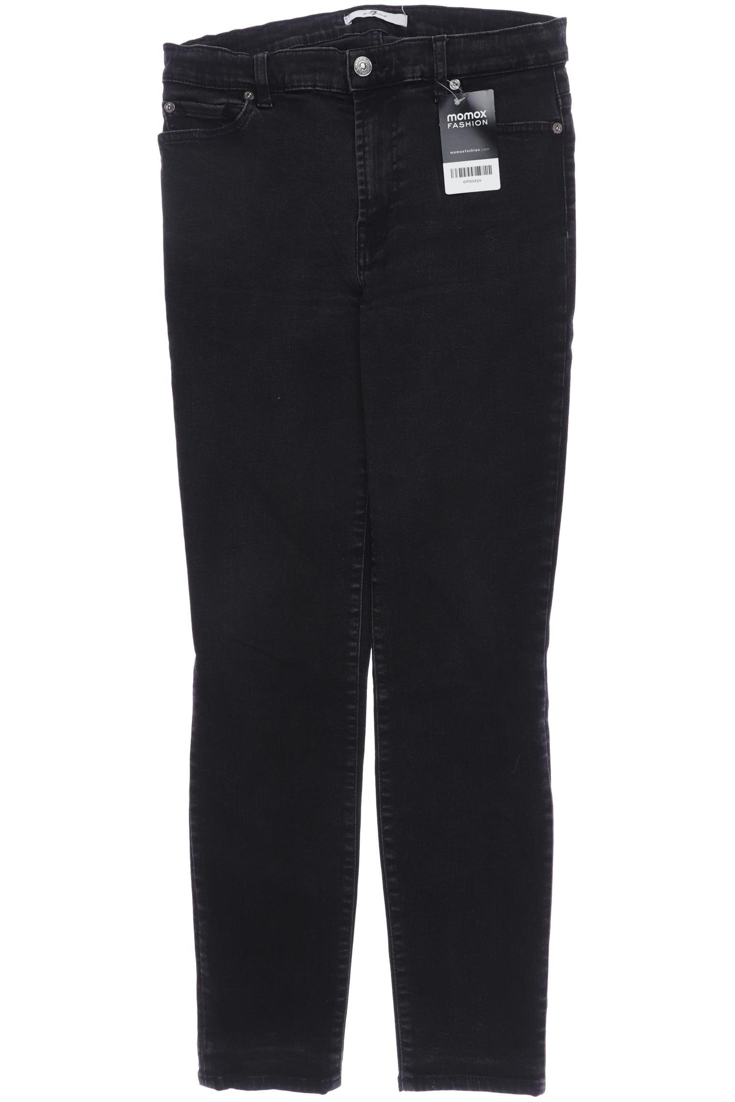 

7 for all mankind Damen Jeans, schwarz, Gr. 30