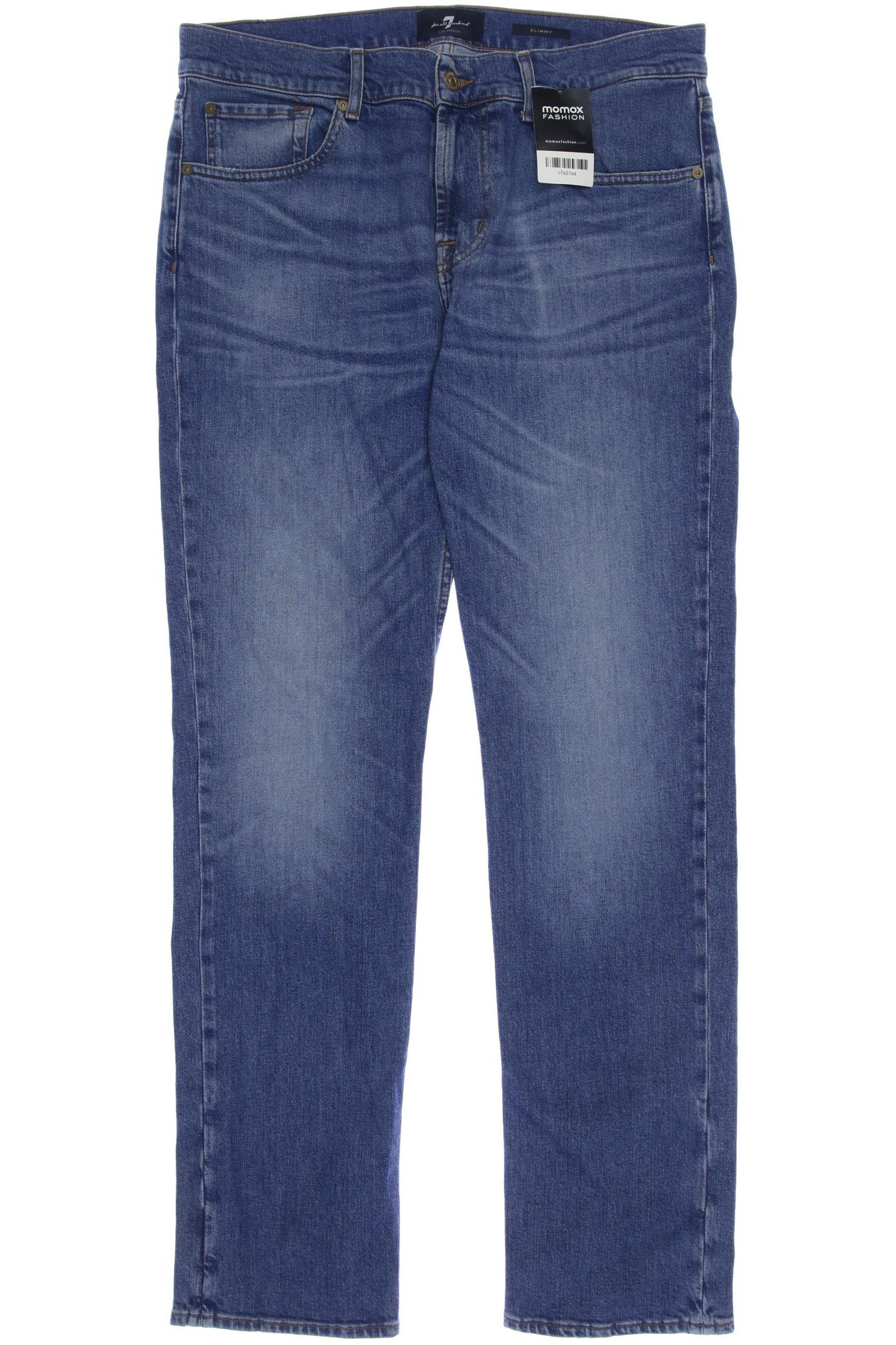 

7 for all mankind Herren Jeans, blau, Gr. 34