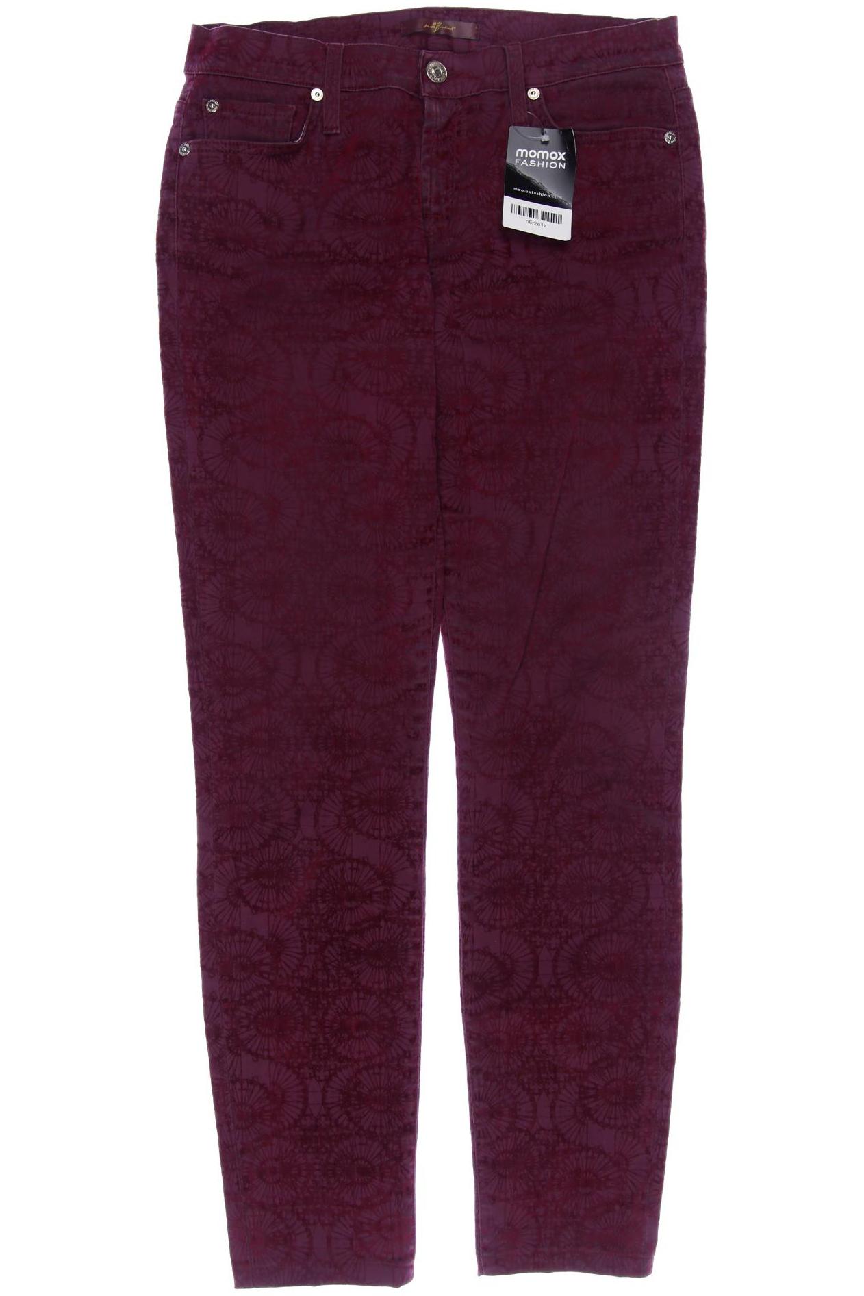 

7 for all mankind Damen Stoffhose, bordeaux, Gr. 27