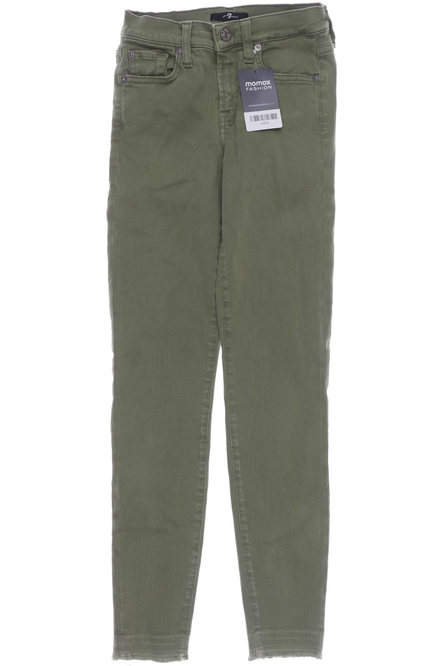 

7 for all mankind Damen Jeans, grün, Gr. 26
