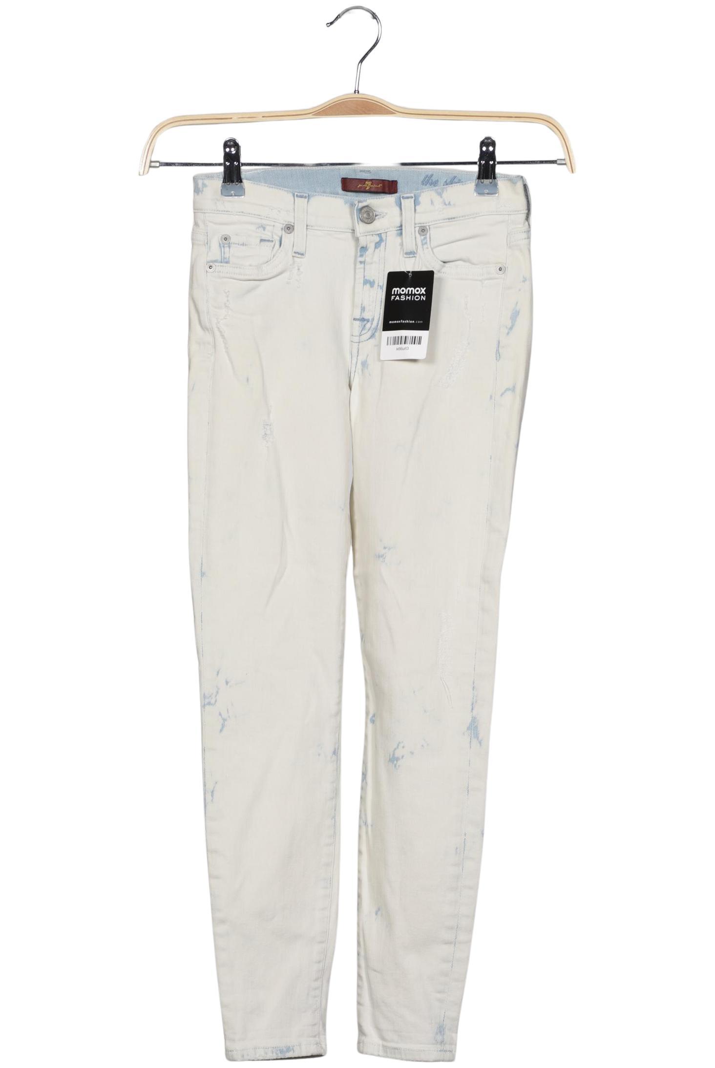 

7 for all mankind Damen Jeans, cremeweiß, Gr. 24