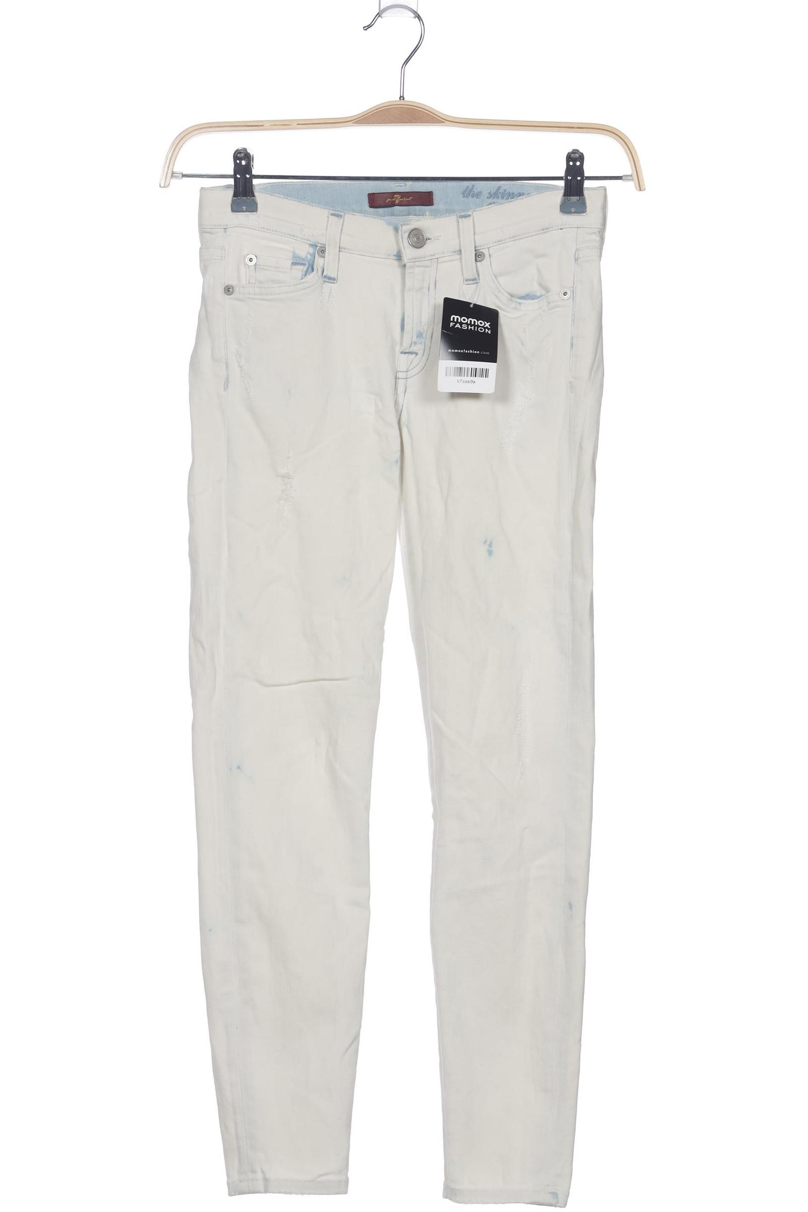 

7 for all mankind Damen Jeans, cremeweiß, Gr. 25