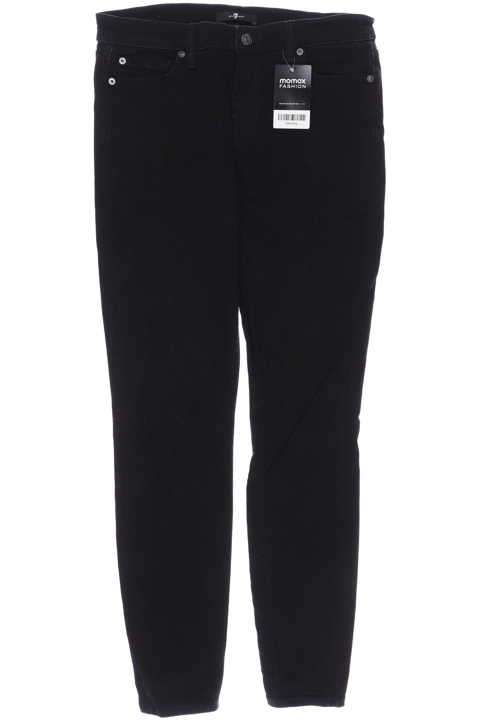 

7 for all mankind Damen Jeans, schwarz