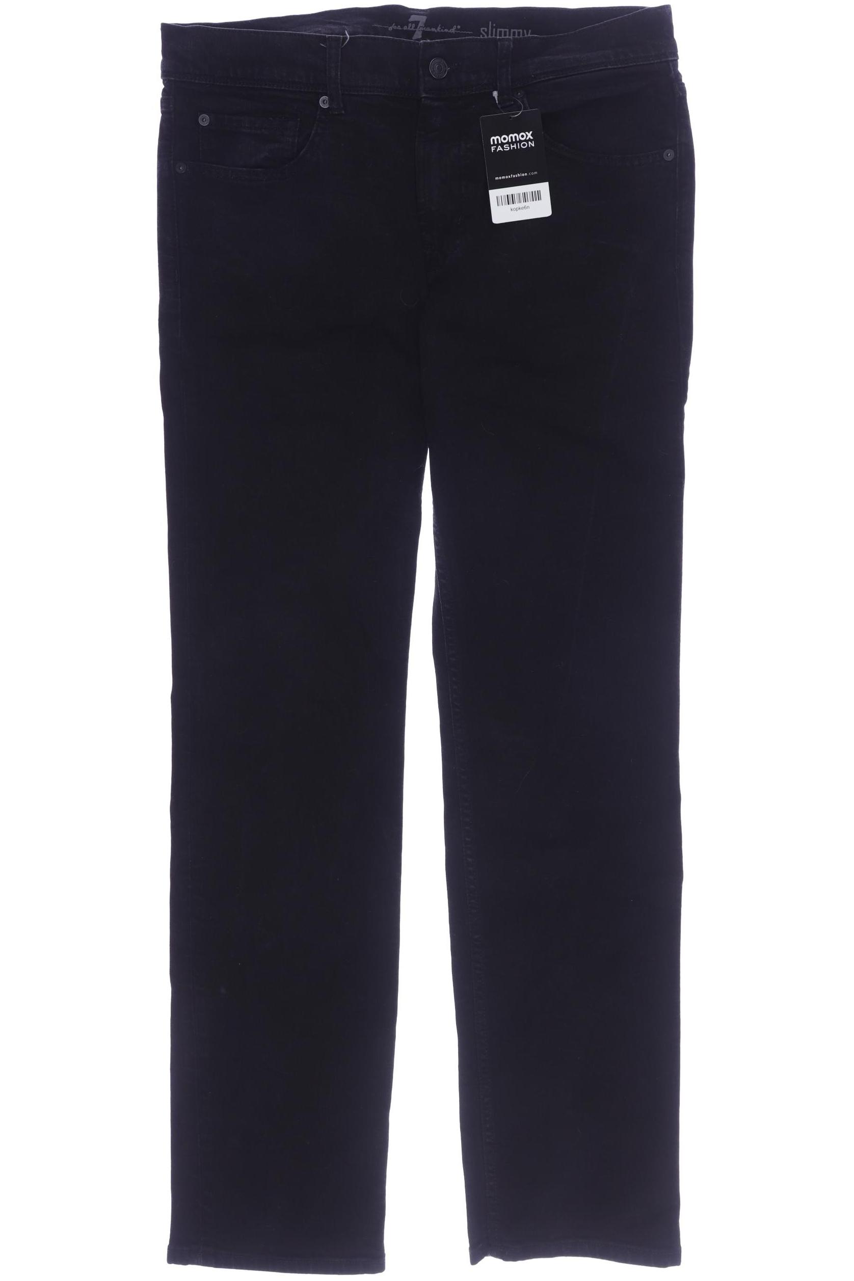 

7 for all mankind Herren Jeans, schwarz