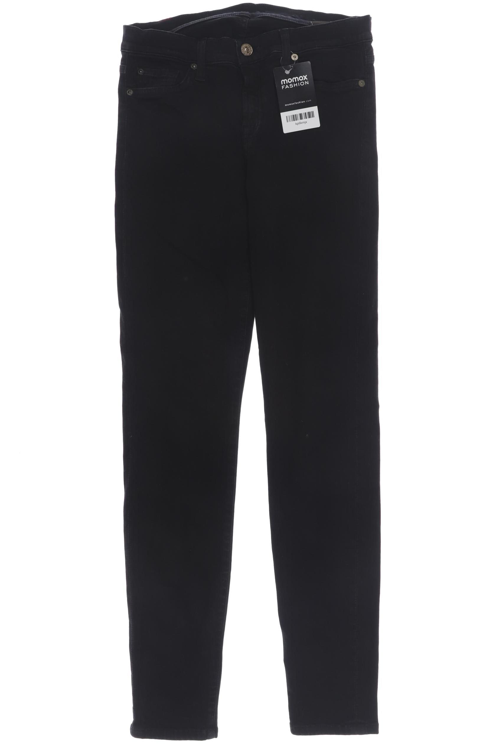 

7 for all mankind Damen Jeans, schwarz