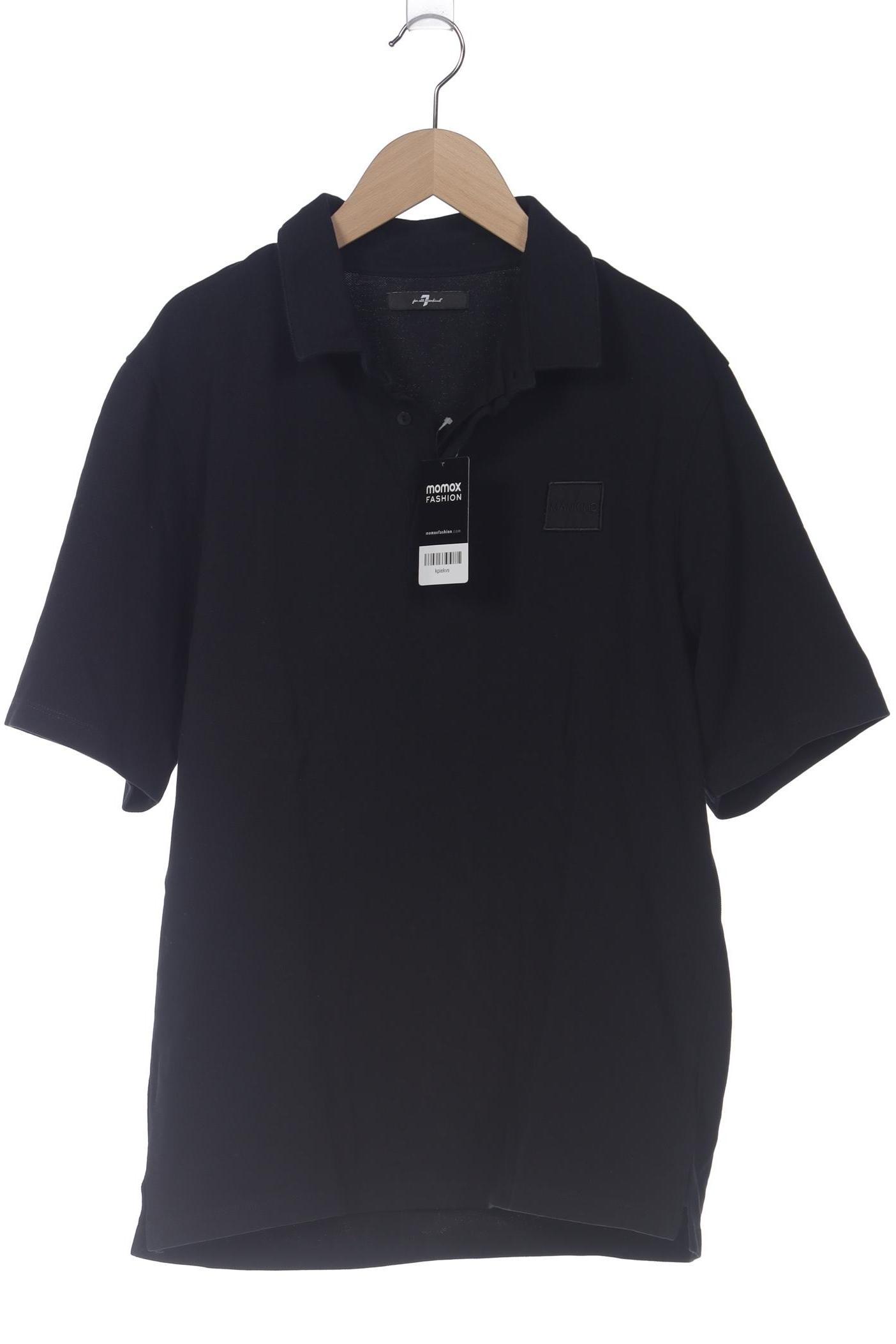 

7 for all mankind Herren Poloshirt, schwarz, Gr. 46