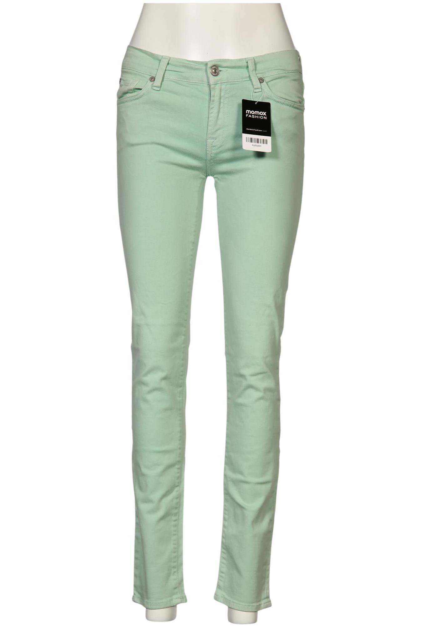 

7 for all mankind Damen Jeans, hellgrün, Gr. 27