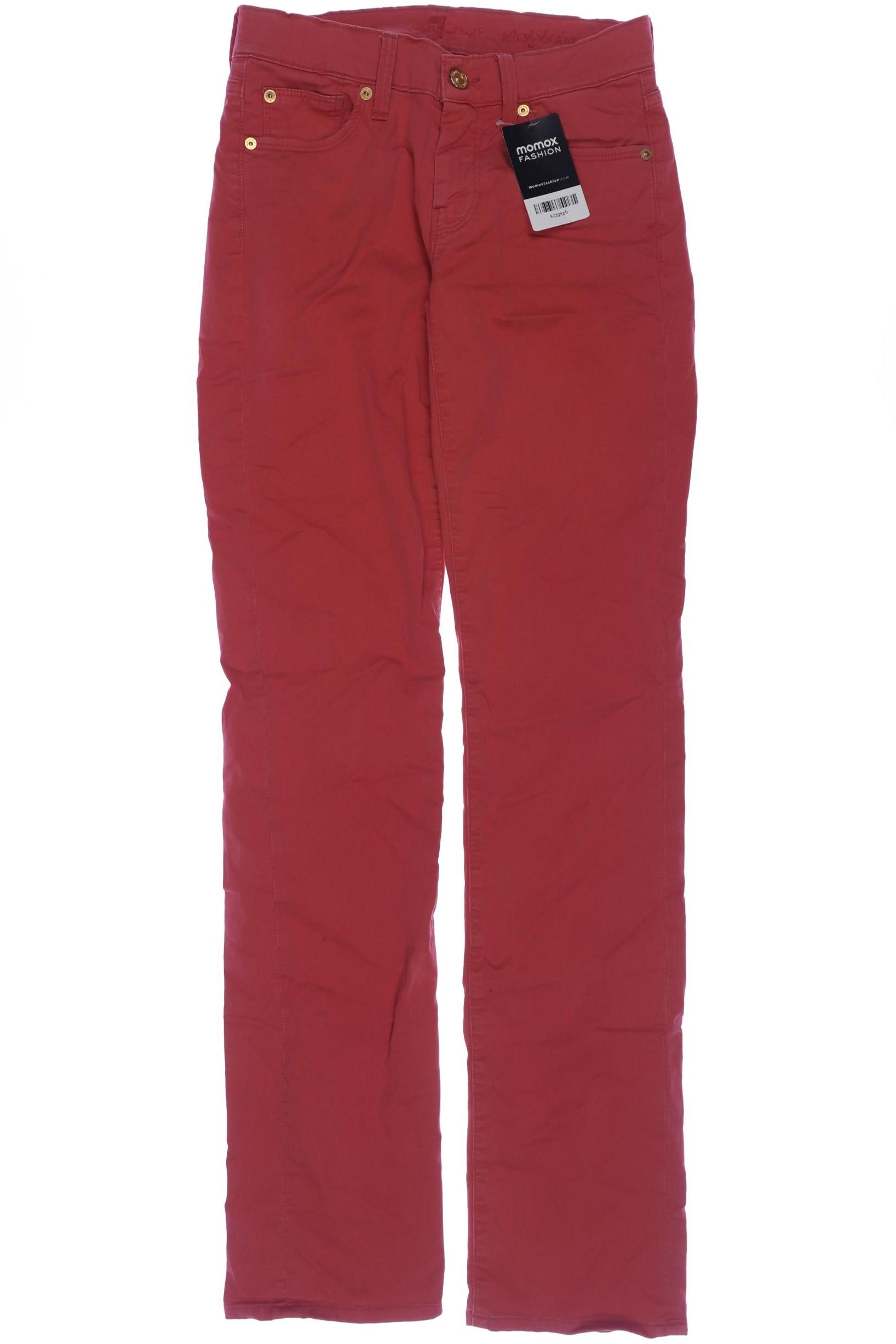 

7 for all mankind Damen Jeans, rot, Gr. 25