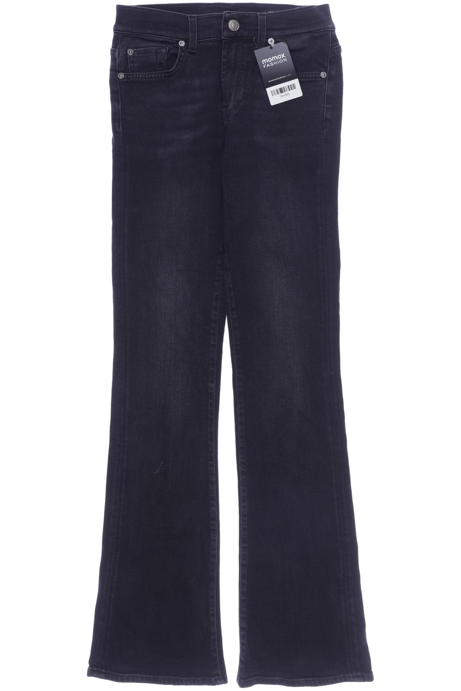 

7 for all mankind Damen Jeans, schwarz