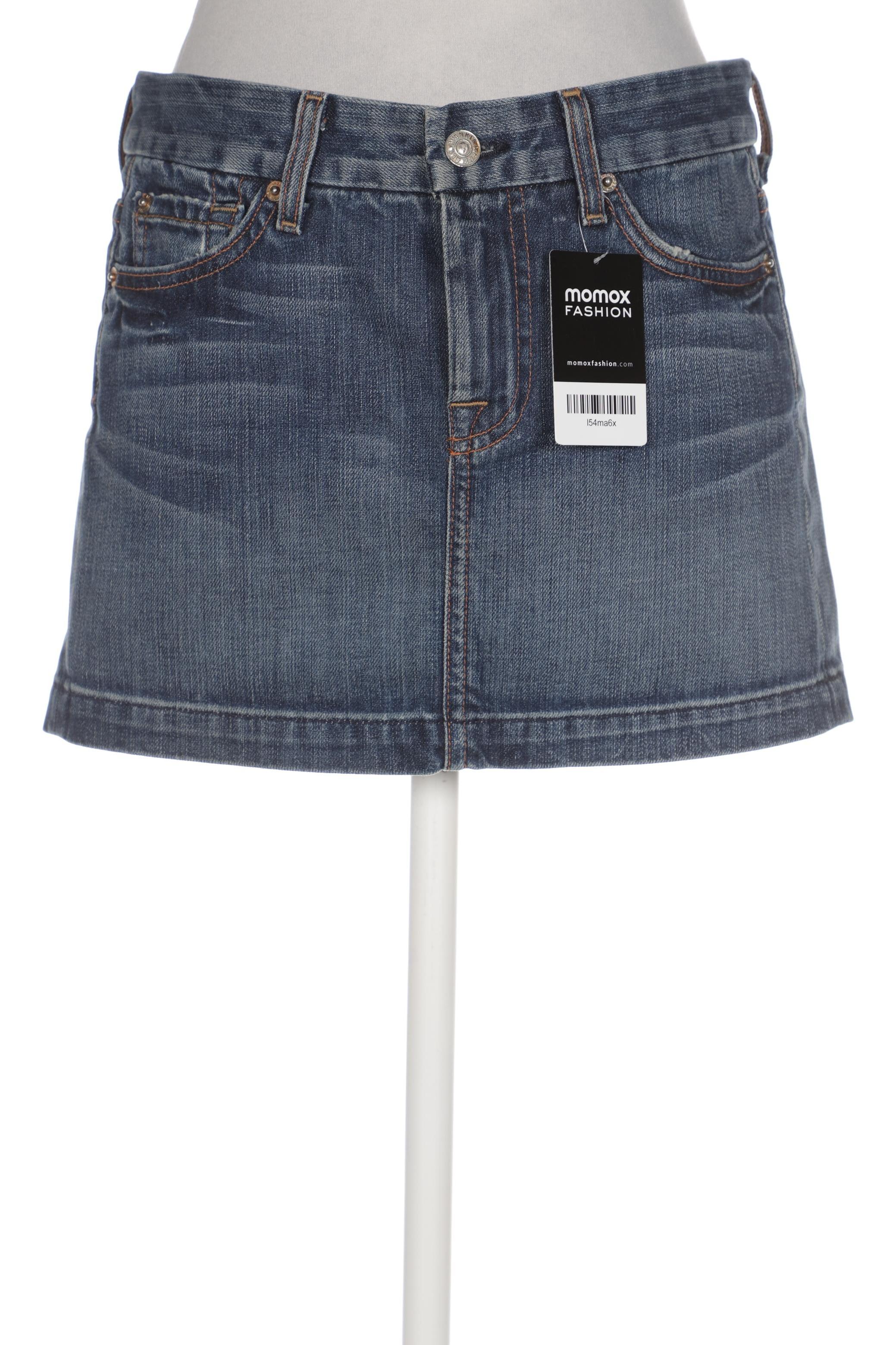 

7 for all mankind Damen Rock, blau, Gr. 25