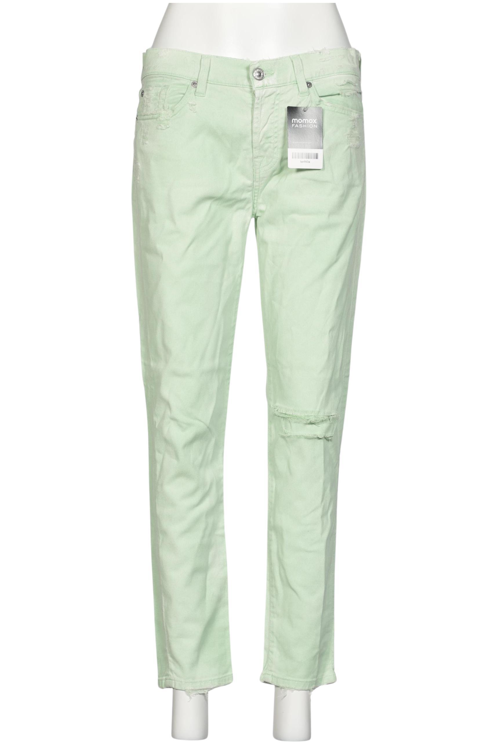 

7 for all mankind Damen Jeans, hellgrün, Gr. 27