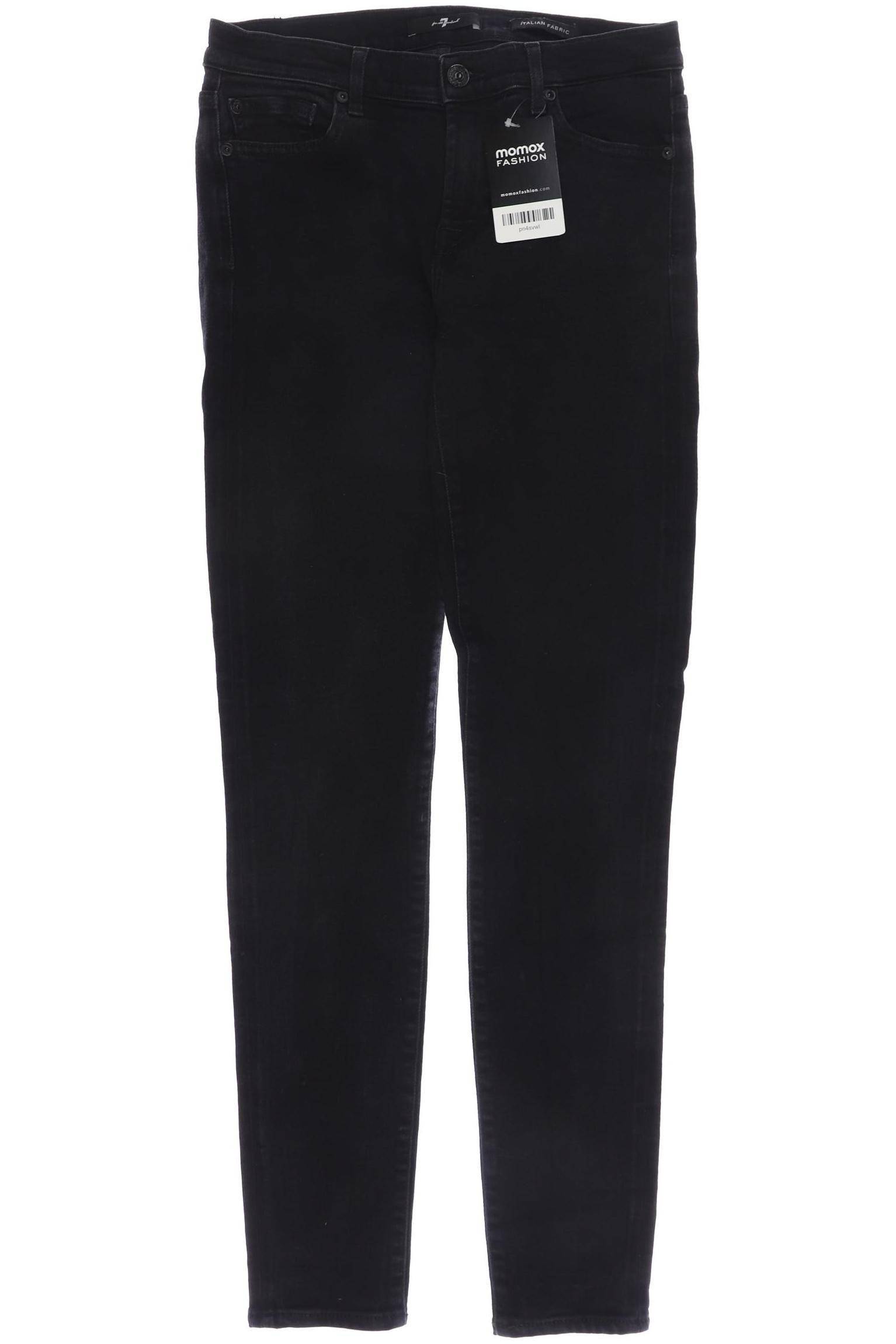 

7 for all mankind Damen Jeans, schwarz