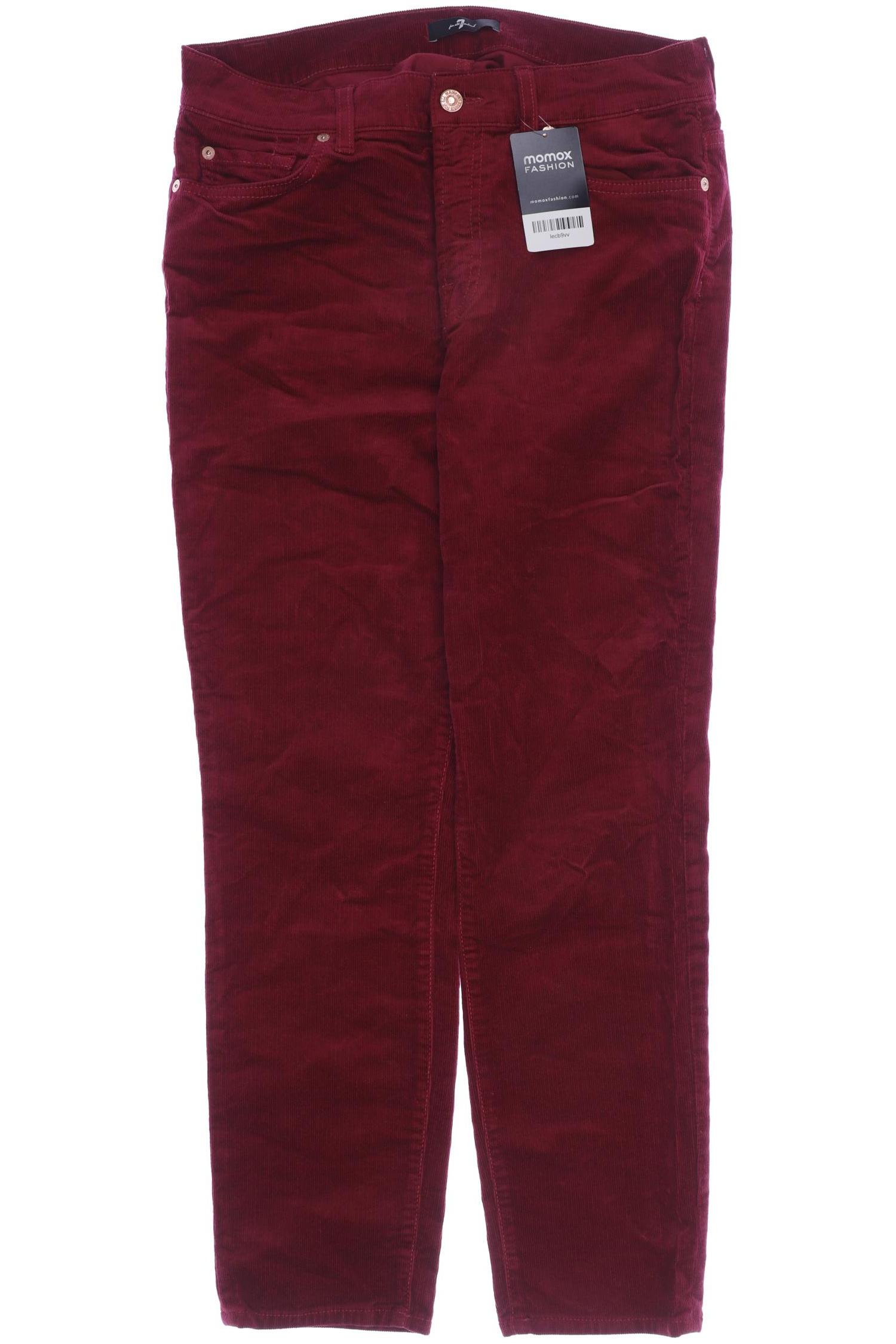 

7 for all mankind Damen Stoffhose, rot
