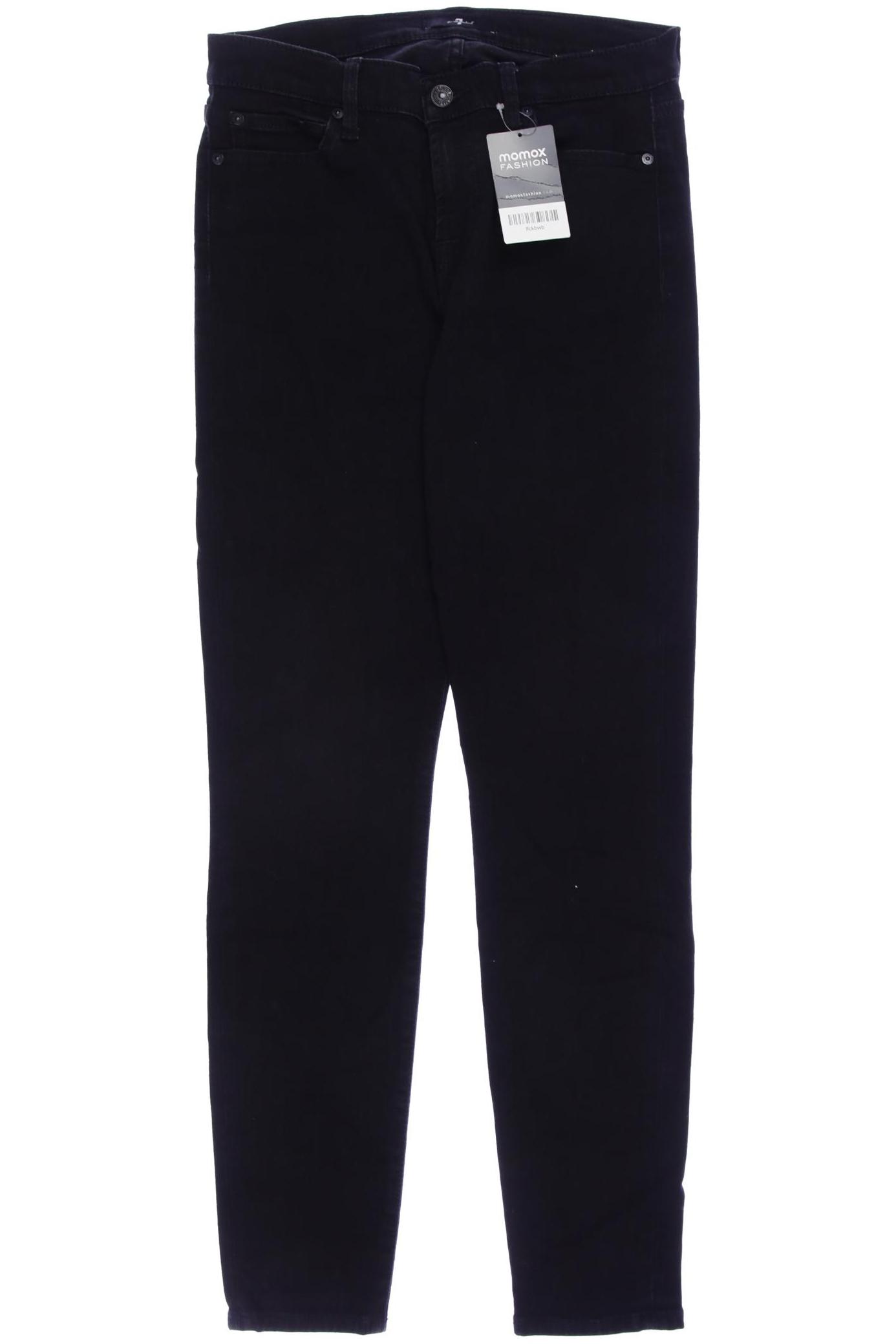 

7 for all mankind Damen Jeans, schwarz