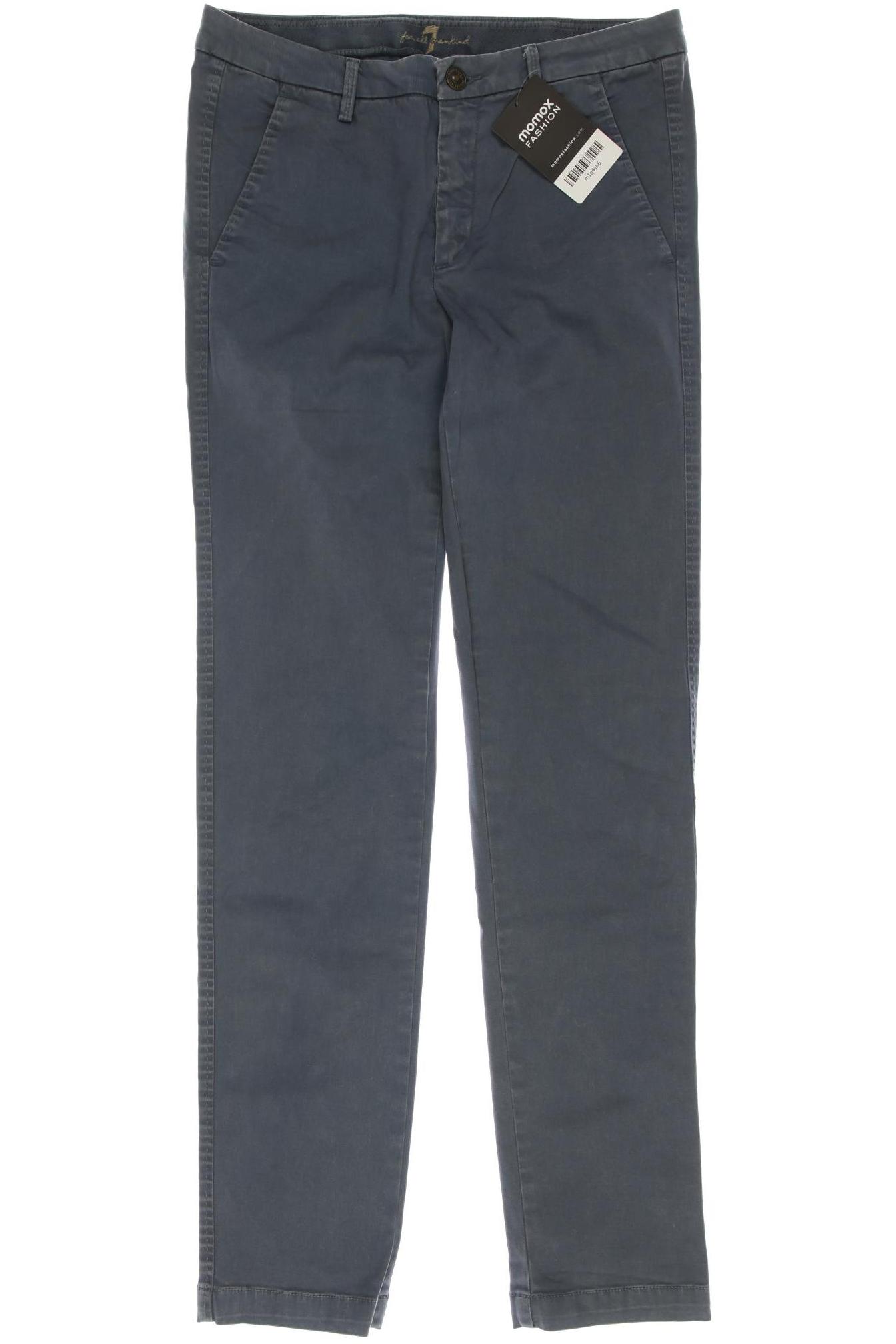 

7 for all mankind Damen Stoffhose, blau