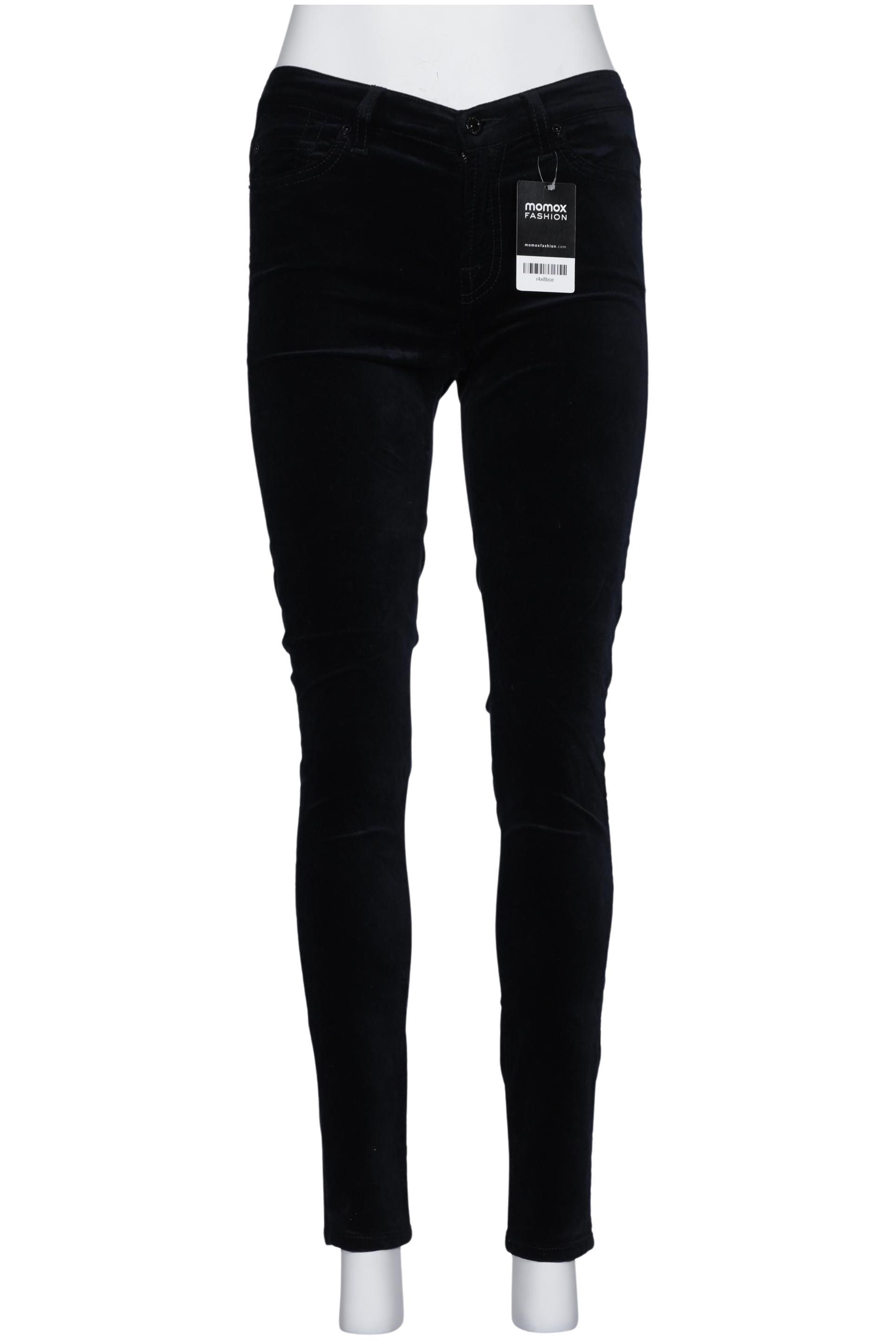 

7 for all mankind Damen Stoffhose, schwarz, Gr. 28