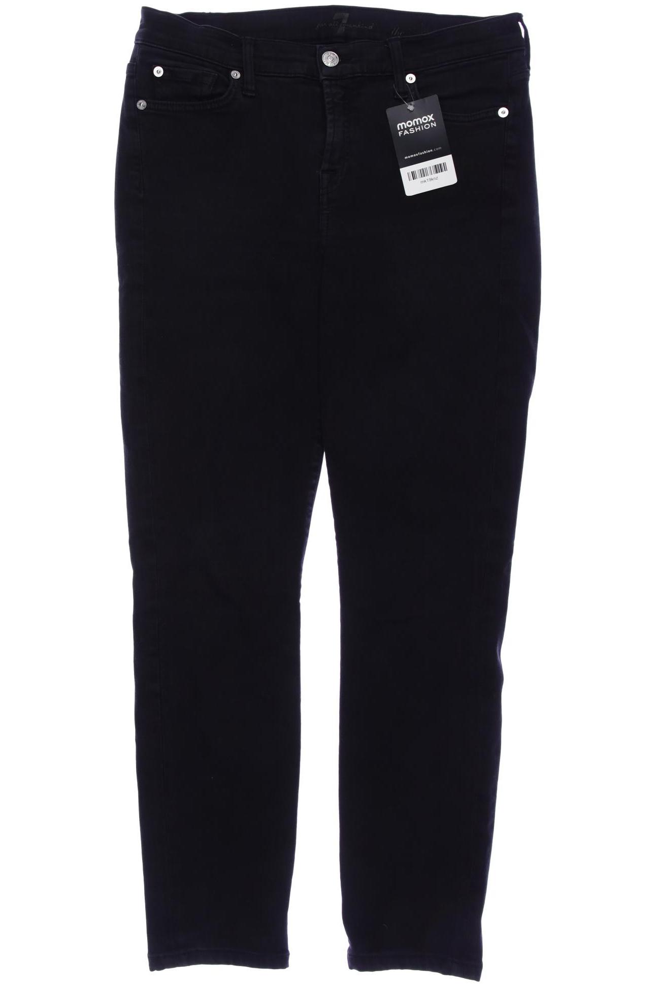 

7 for all mankind Damen Jeans, schwarz