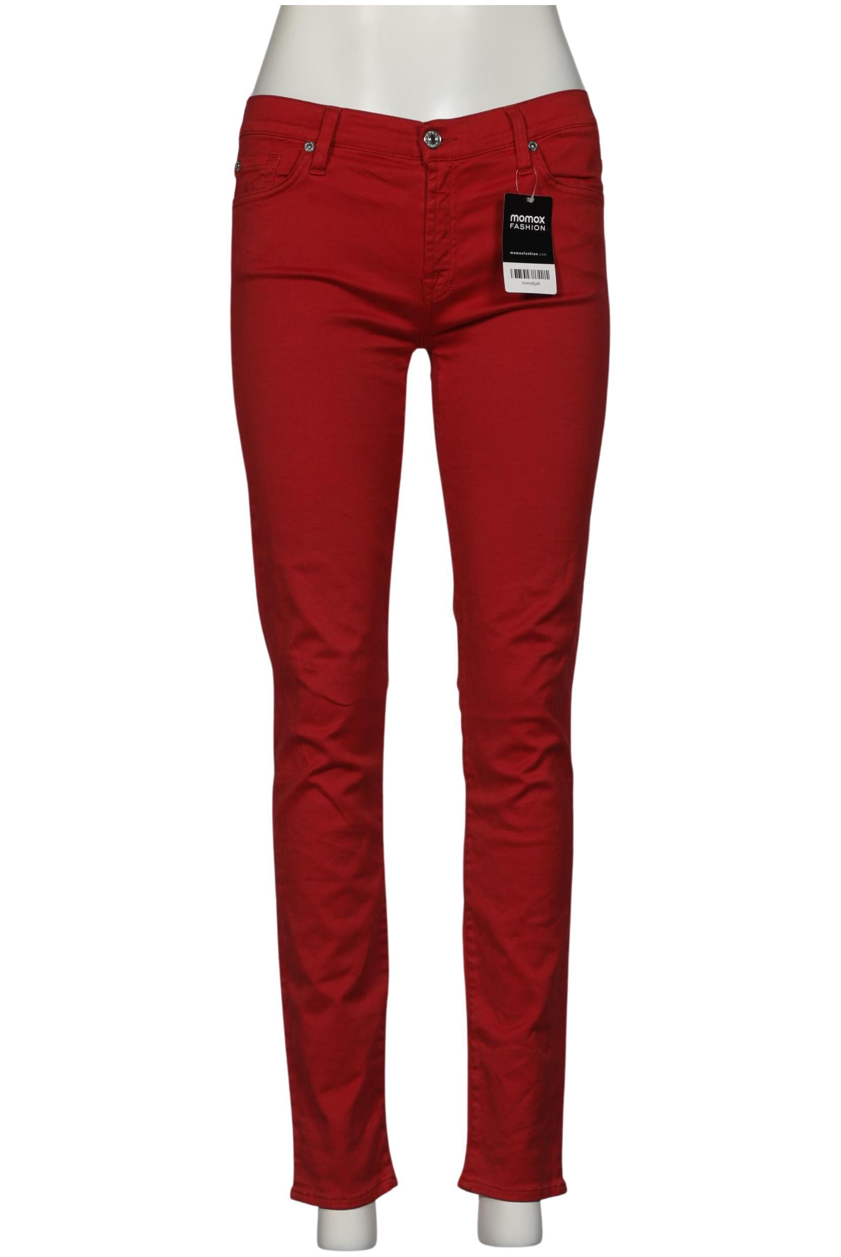 

7 for all mankind Damen Stoffhose, rot, Gr. 29