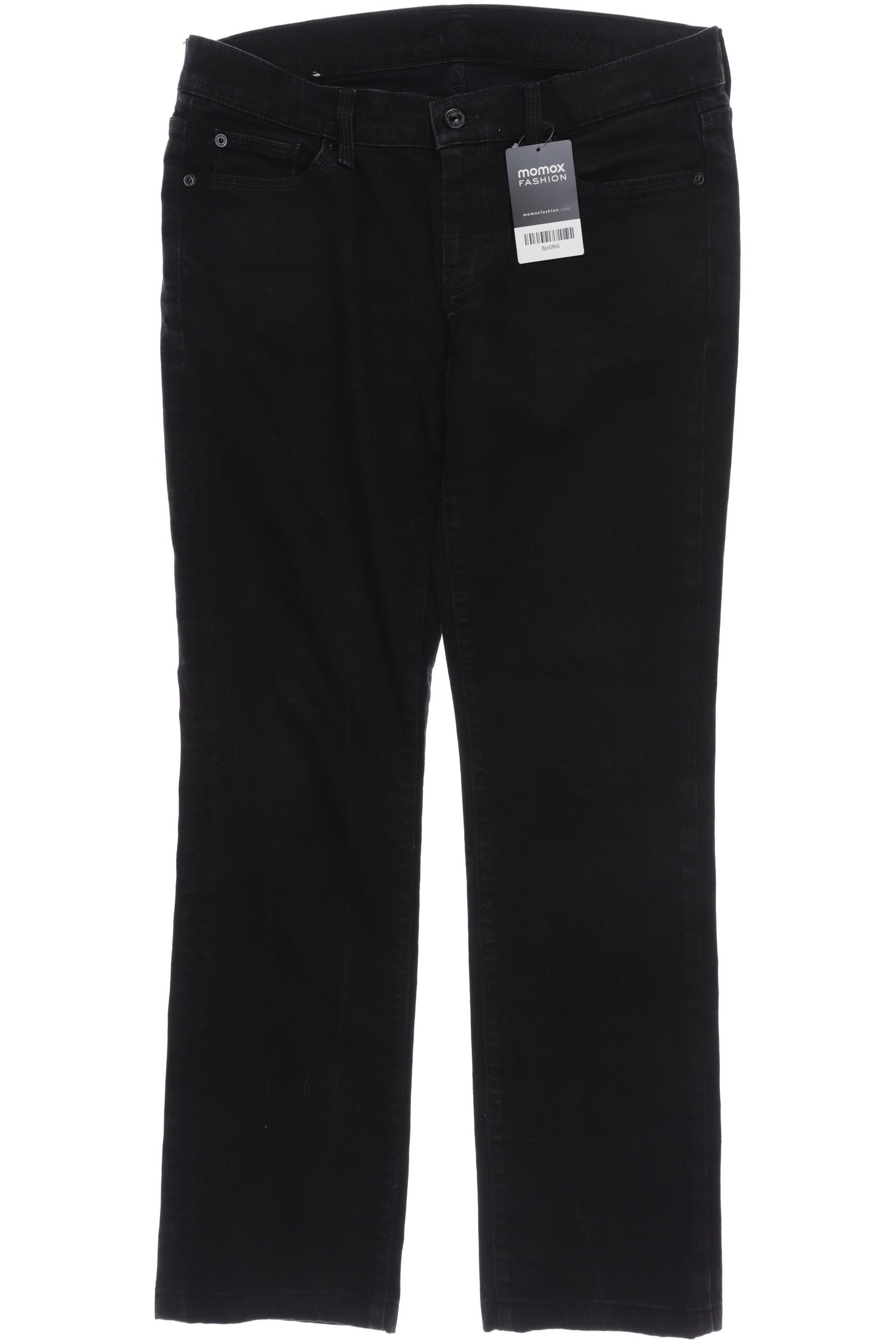 

7 for all mankind Damen Jeans, schwarz